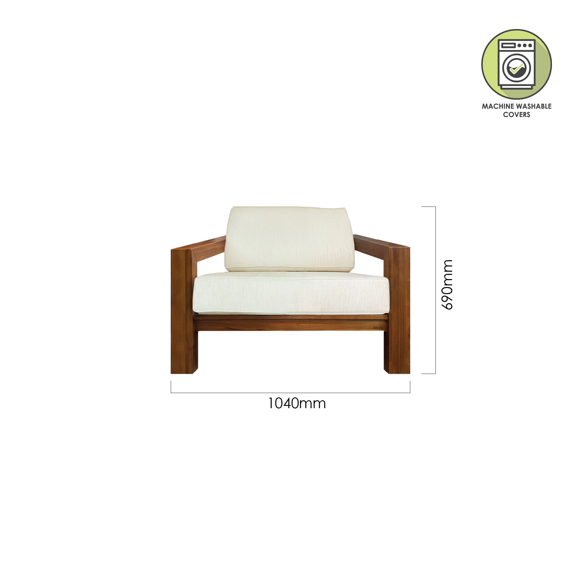 KULLAN SOFA 1 SEATER