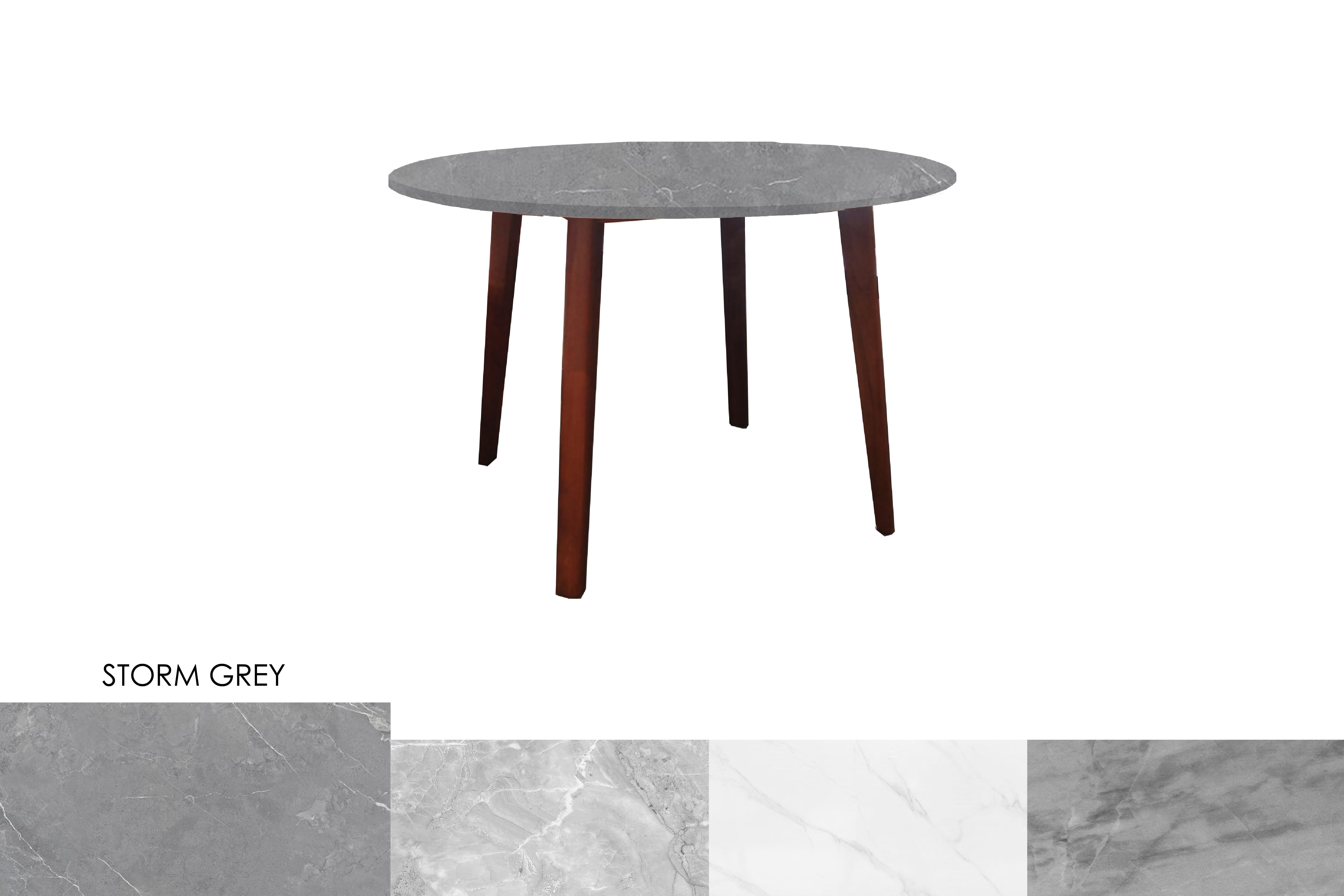 NORDSTEN 110CM SINTERED STONE ROUND DINING TABLE