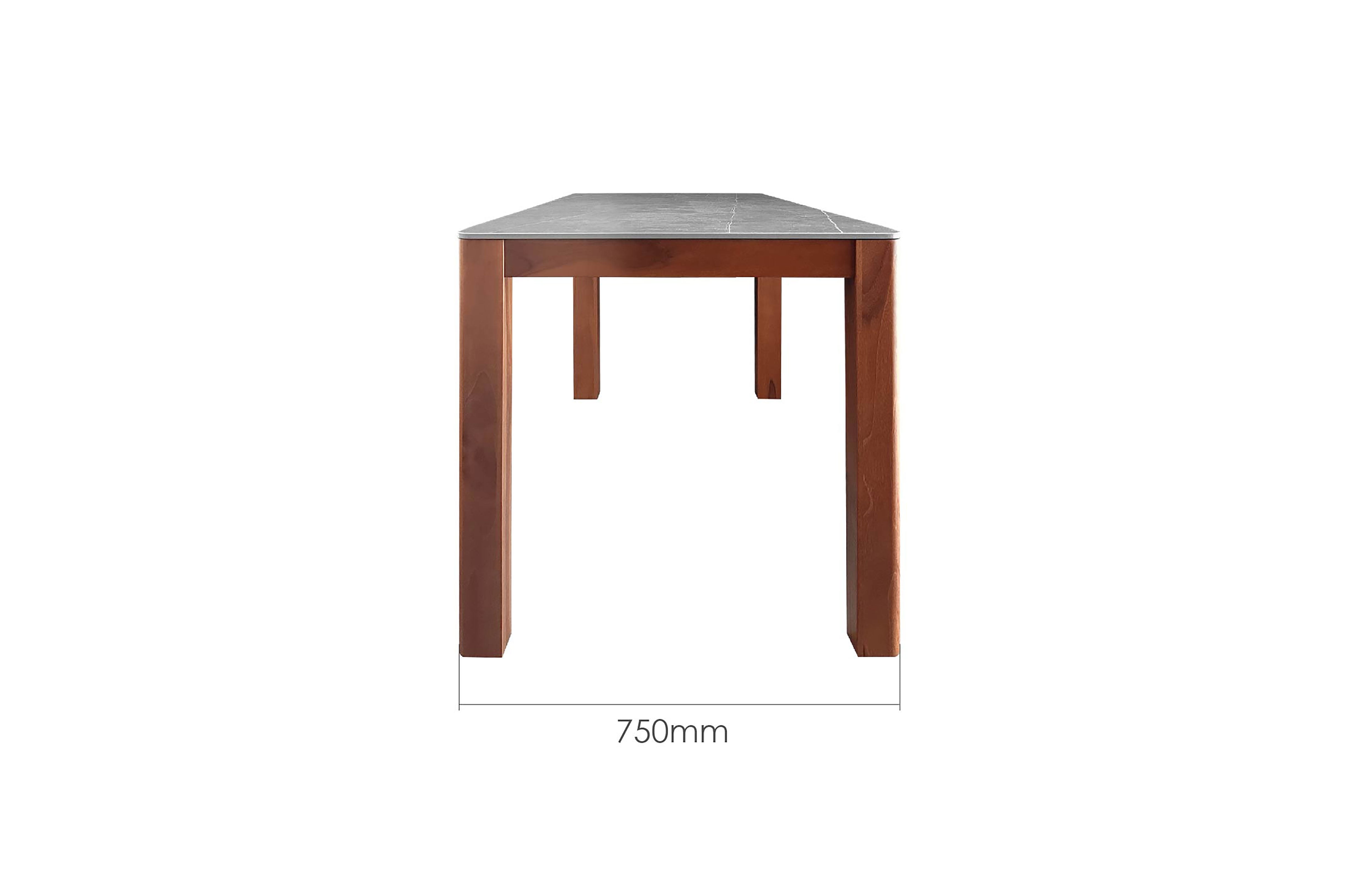 STEIN 120CM SINTERED STONE DINING TABLE