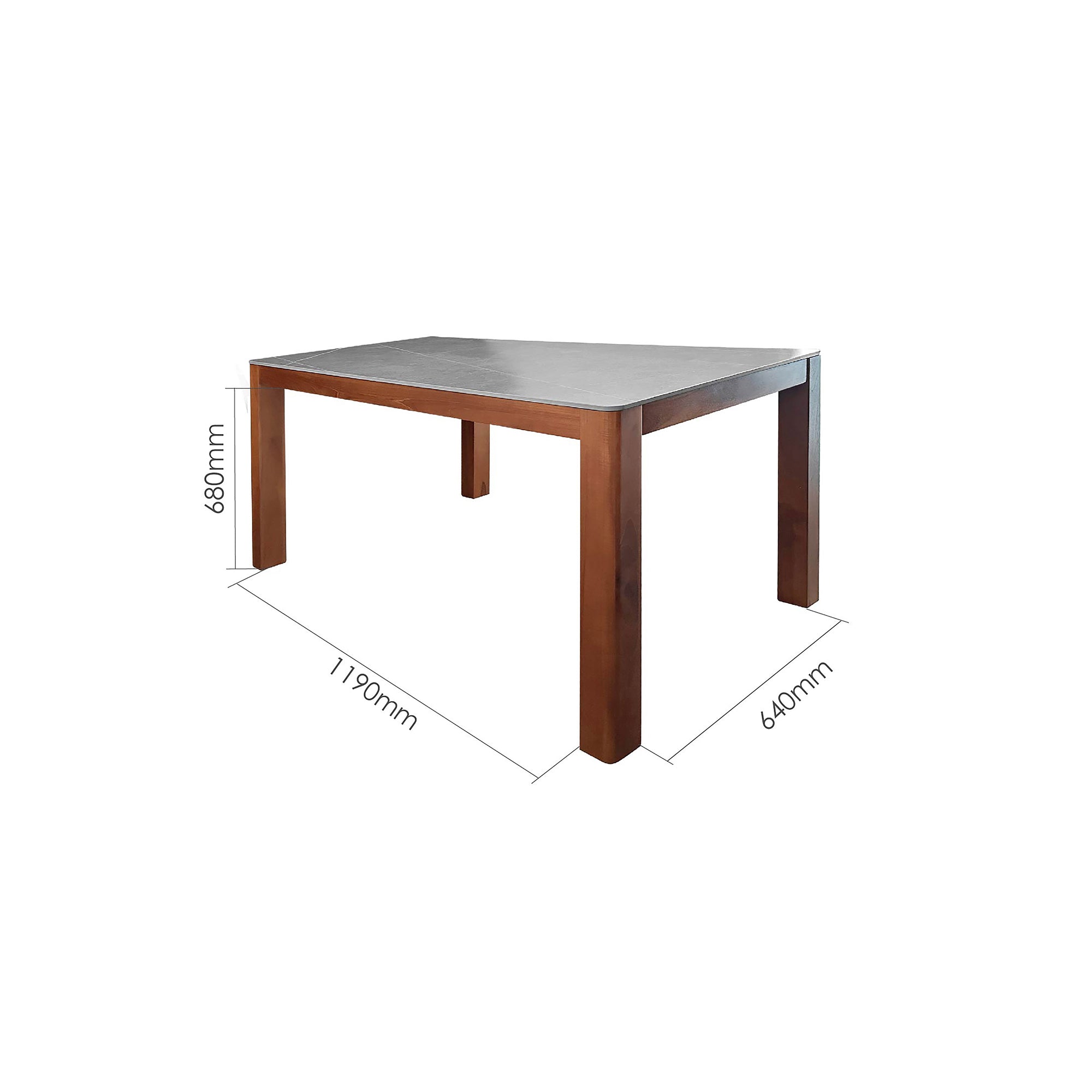 STEIN 135CM SINTERED STONE DINING TABLE