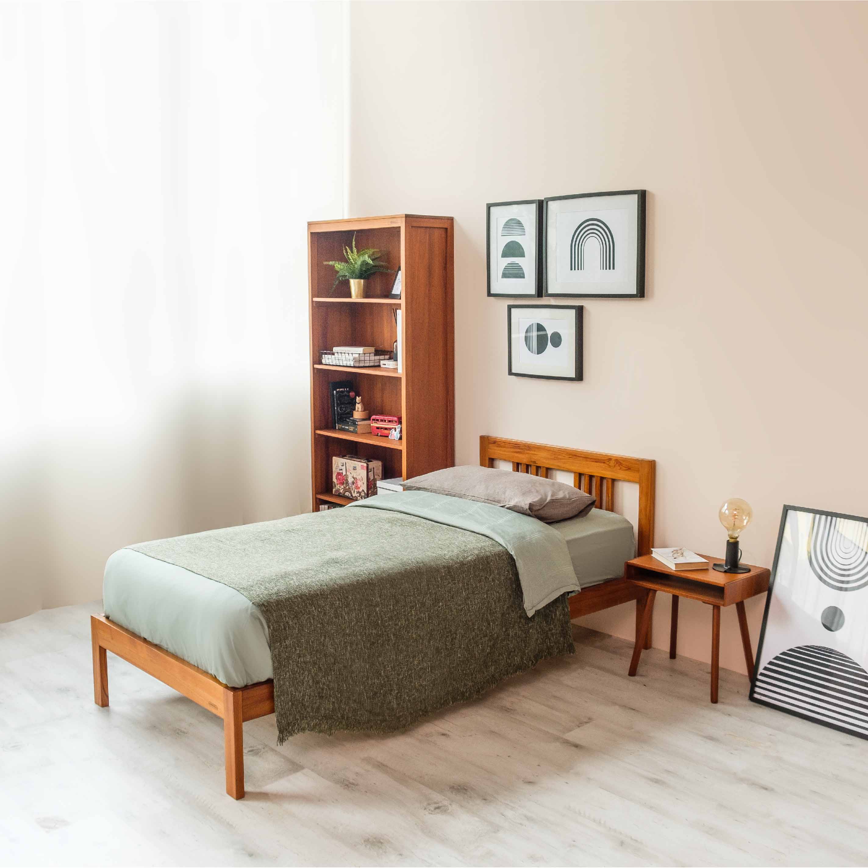 3FT SINGLE BED FRAME | Bedframe - Bedroom - Scanteak Singapore