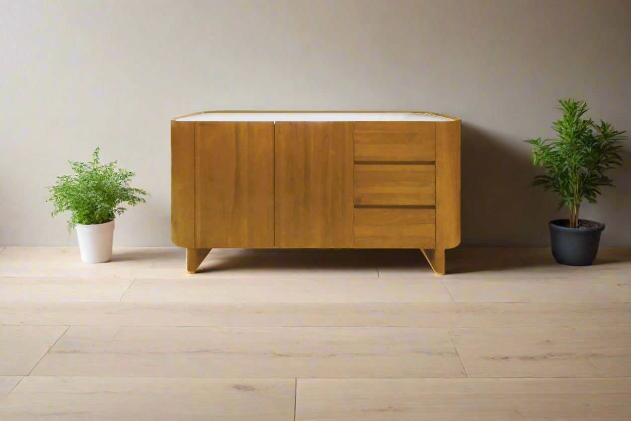 GLANS 160CM SIDEBOARD (NATURAL COLOUR)