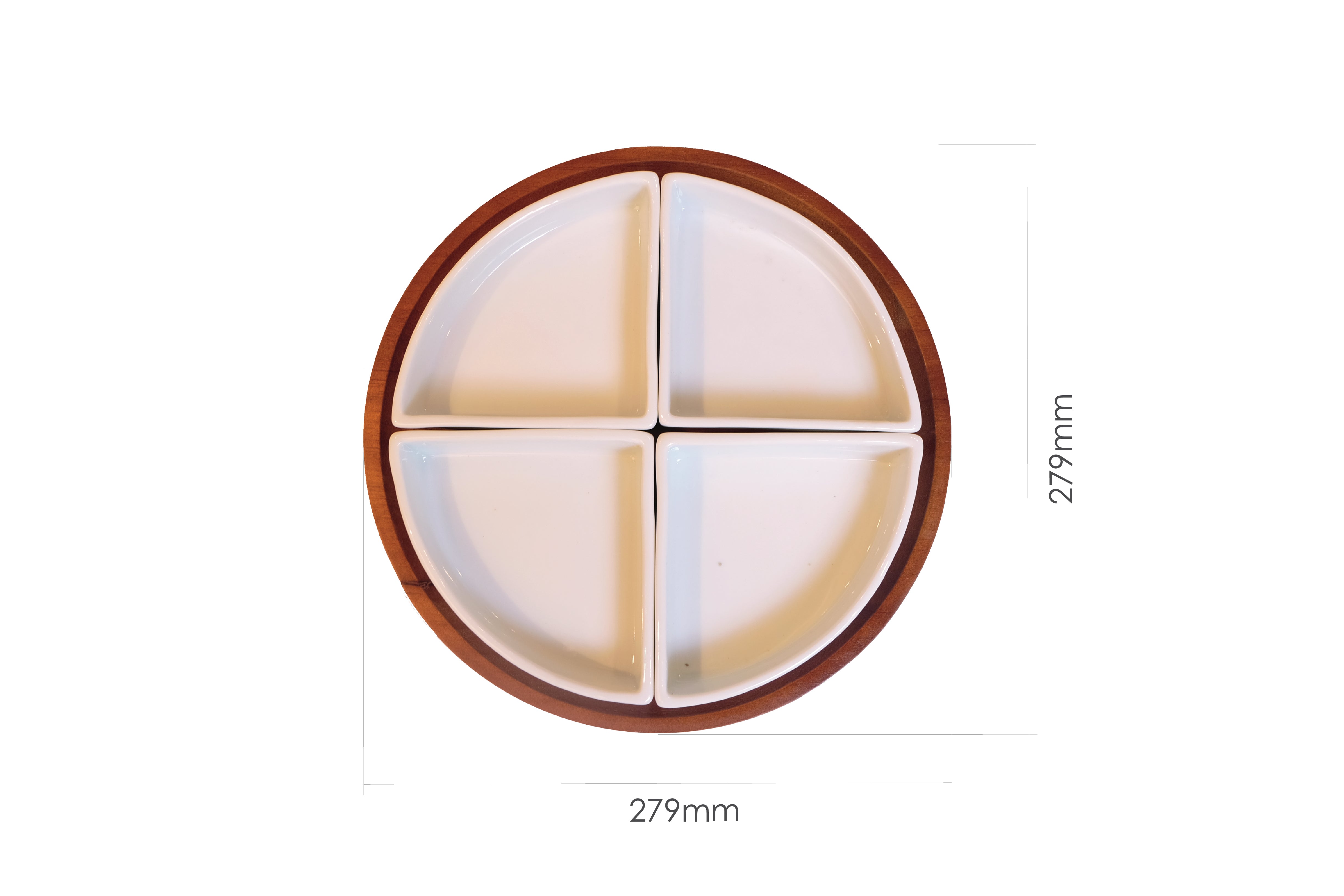 ROUND CHIP & DIP SERVER