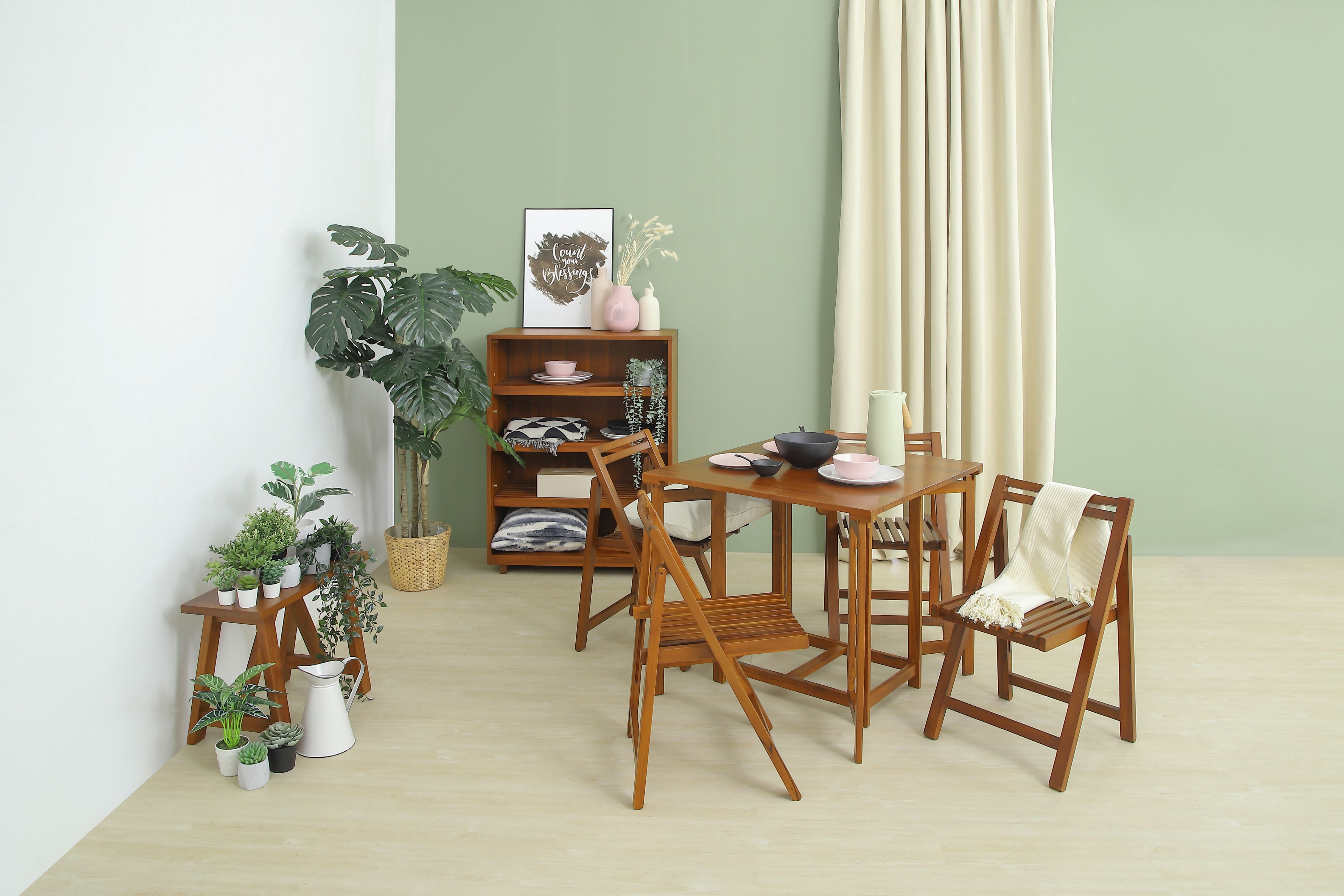 LYFT FOLDABLE DINING SET (1 TABLE + 4 CHAIRS)