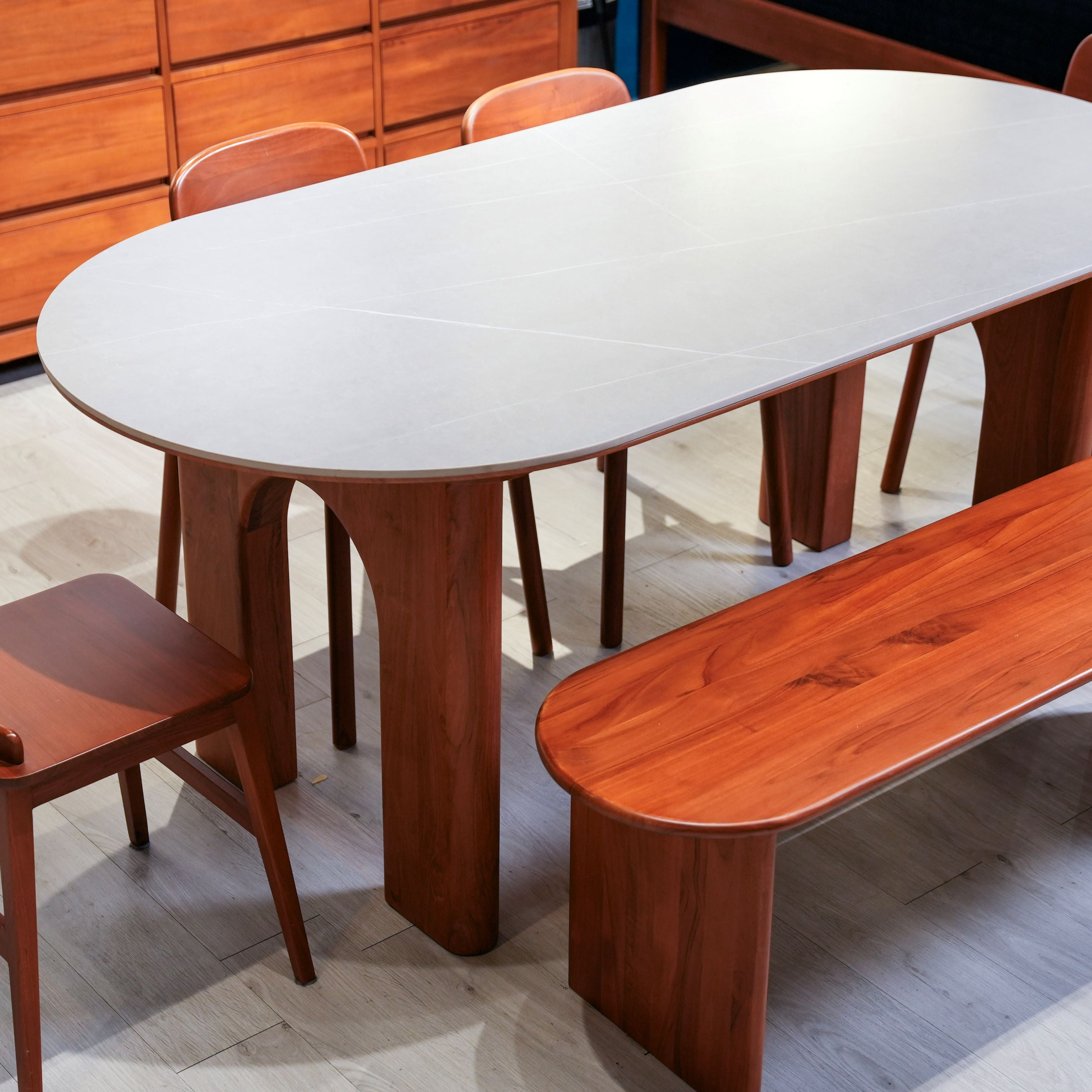 NORD 165CM SINTERED STONE DINING TABLE