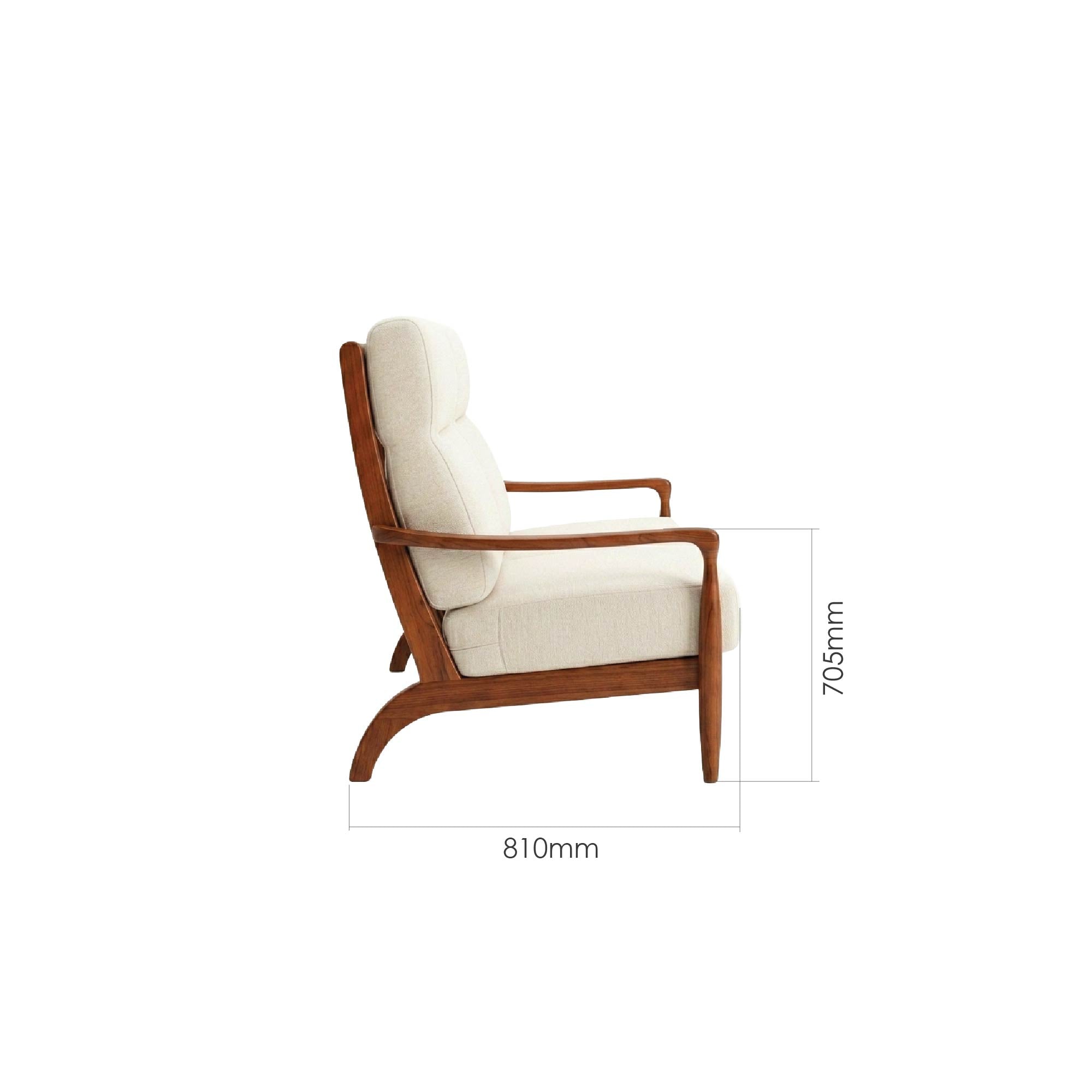 MELLA HIGH BACK SOFA 3 SEATER