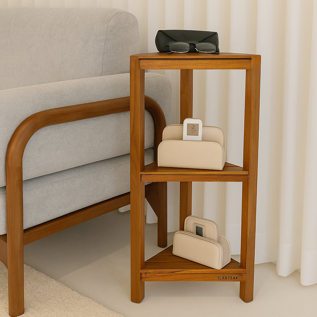 TEREA 3-TIER SHELF | Shelf - Living - Scanteak Singapore