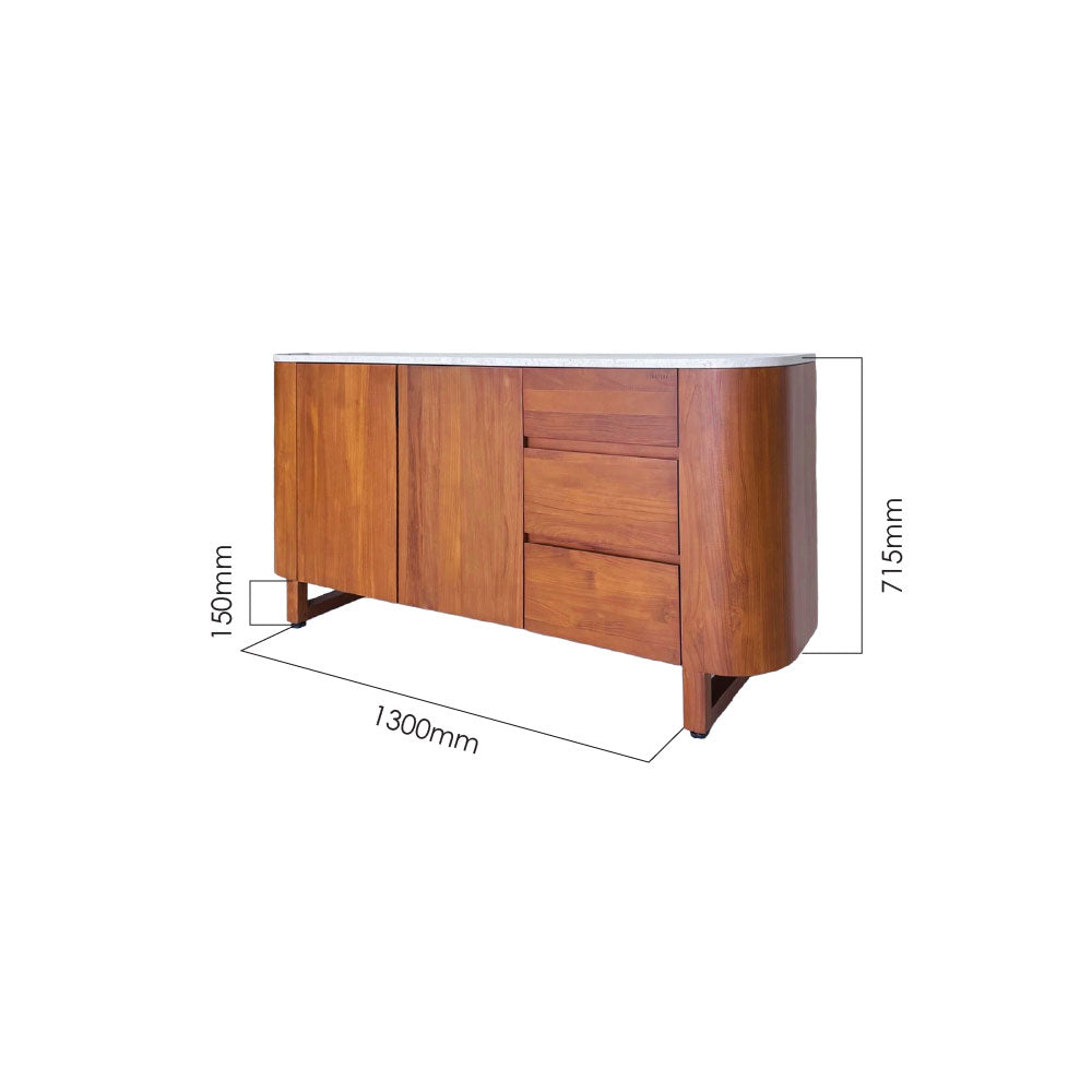 GLANS 160CM MARBLE SIDEBOARD