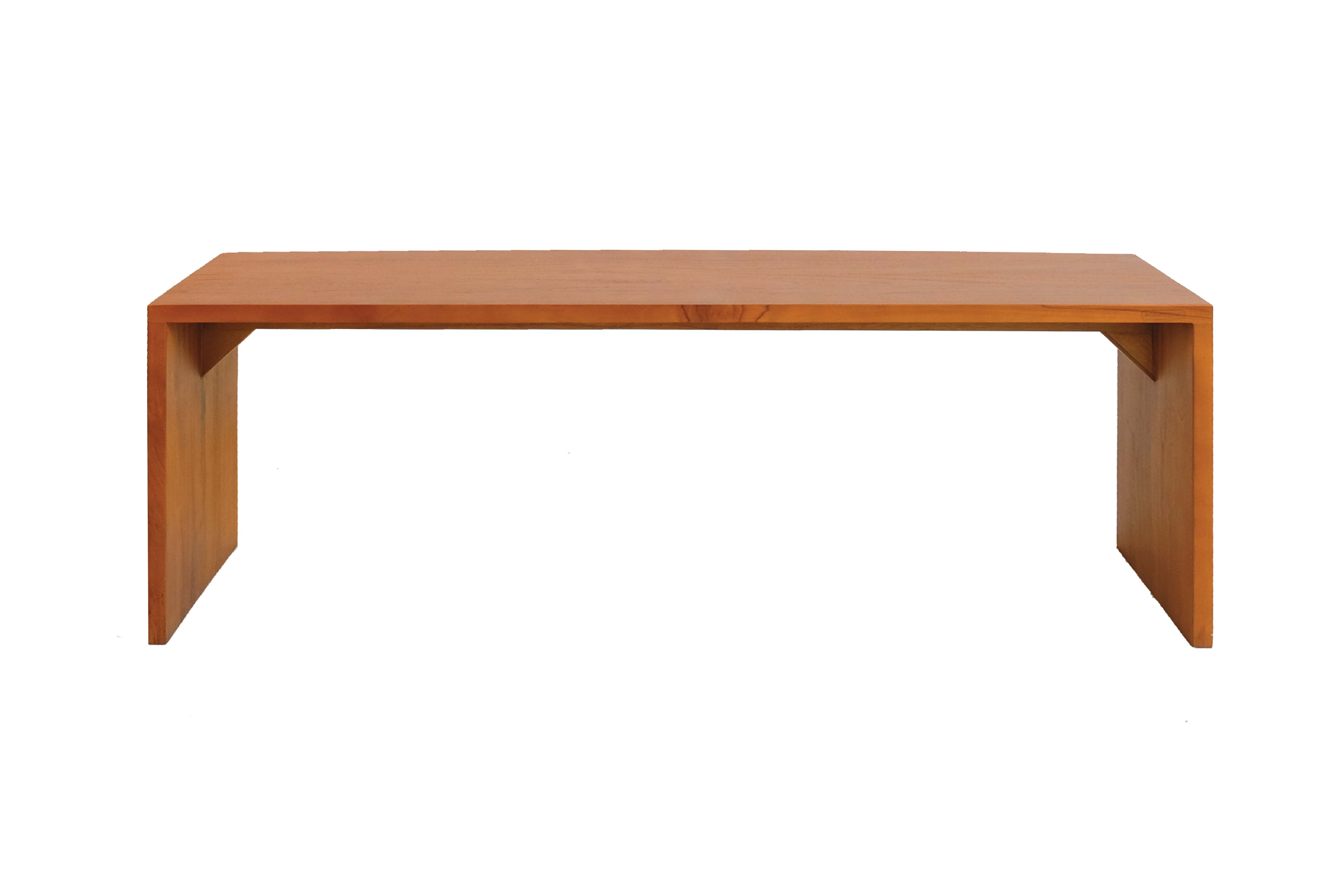 WOODEN PLANK BENCH 130CM
