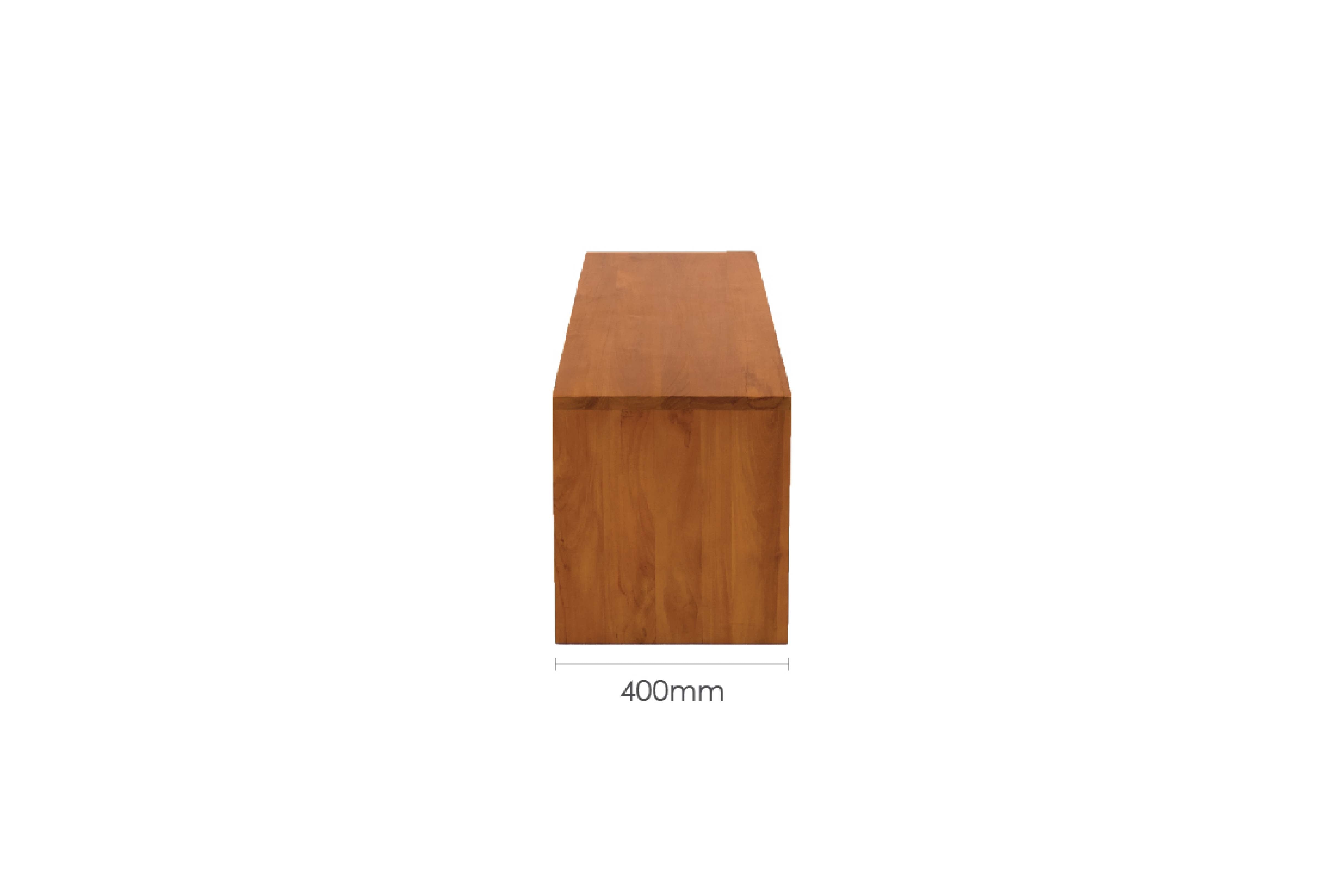 WOODEN PLANK BENCH 130CM