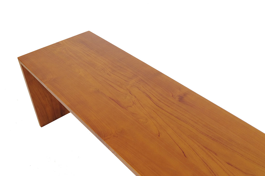 WOODEN PLANK BENCH 130CM