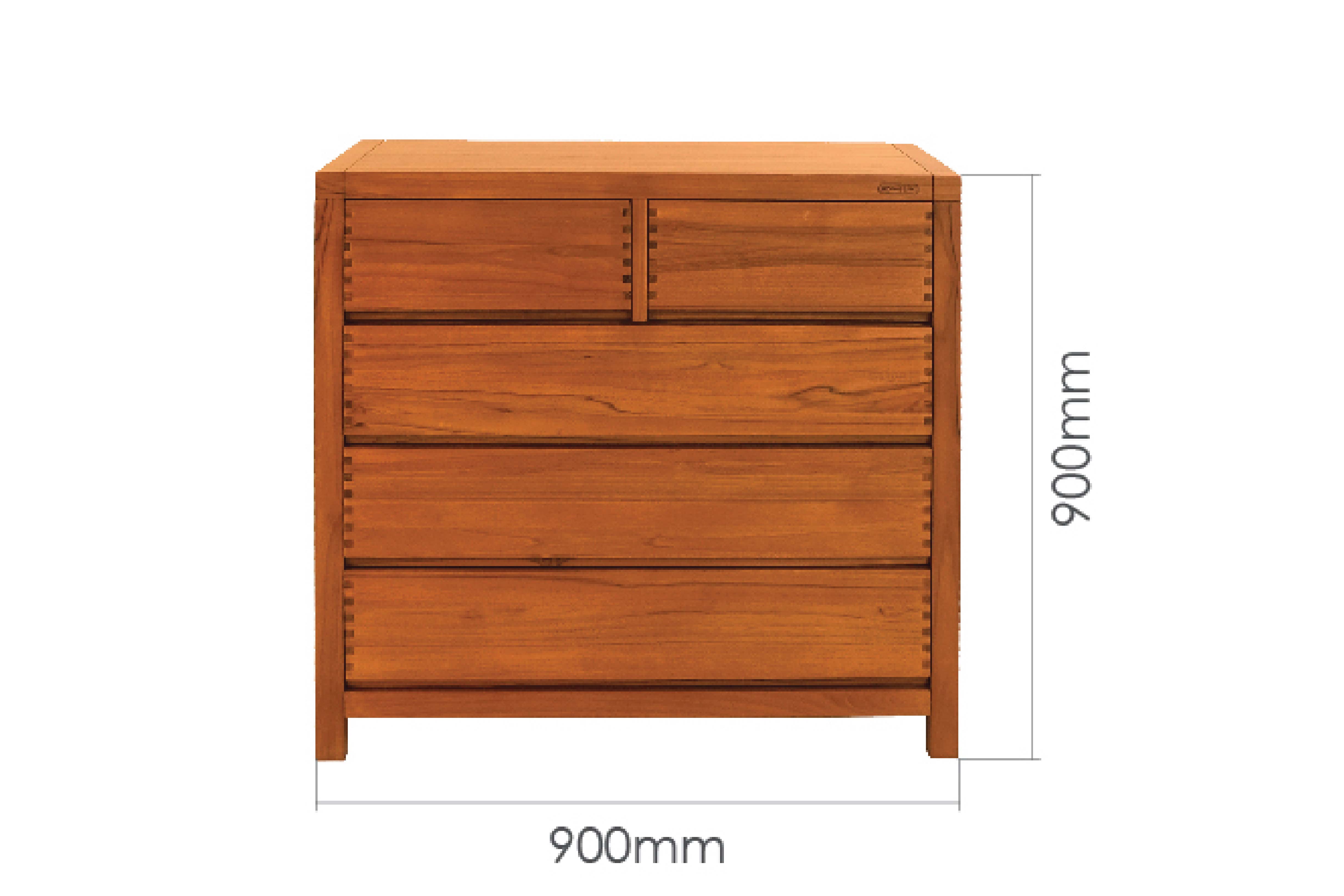 FISKE CHEST OF 5 DRAWERS
