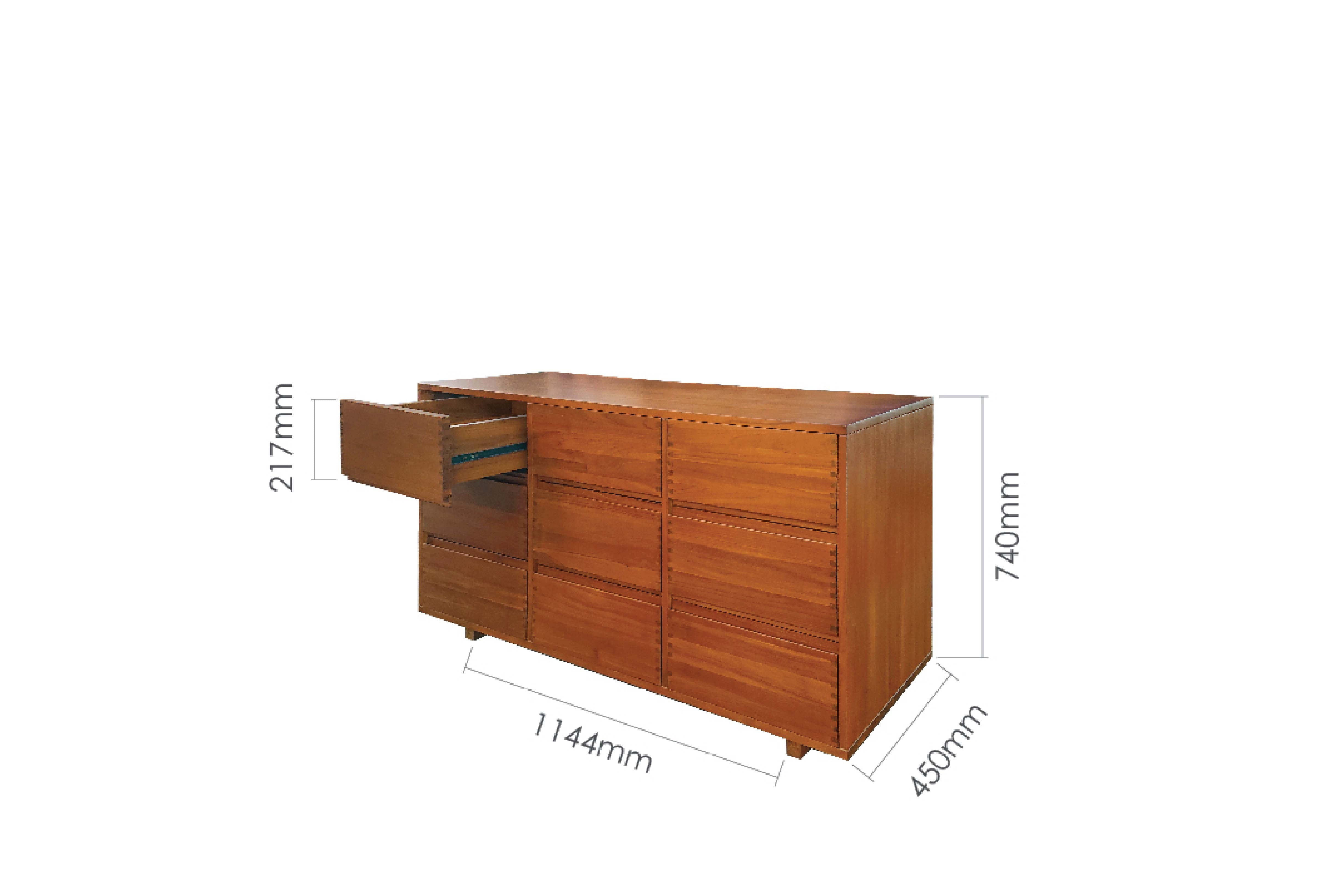 FISKE CHEST OF 9 DRAWERS