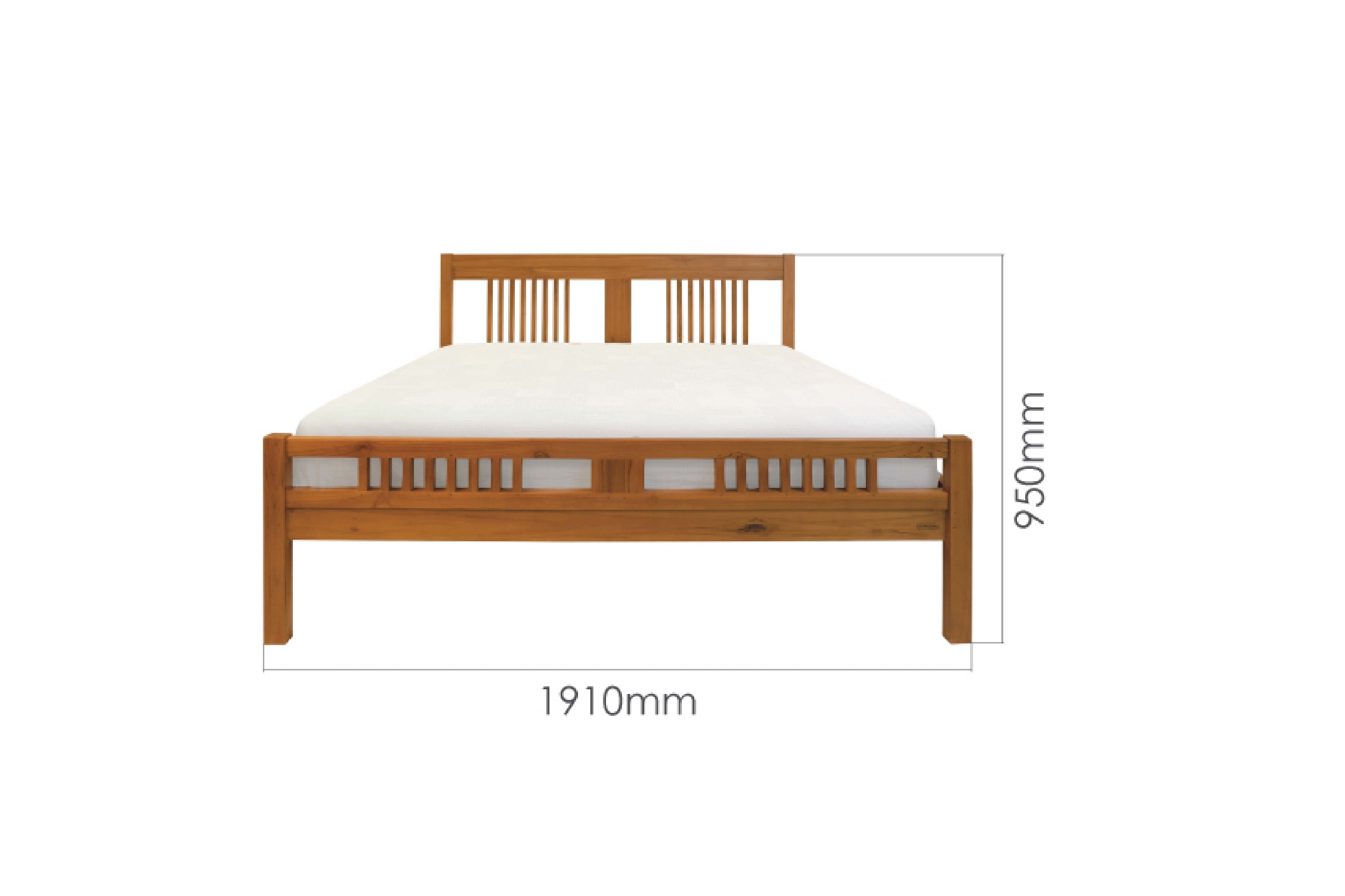 BRIS 6FT KING BED FRAME
