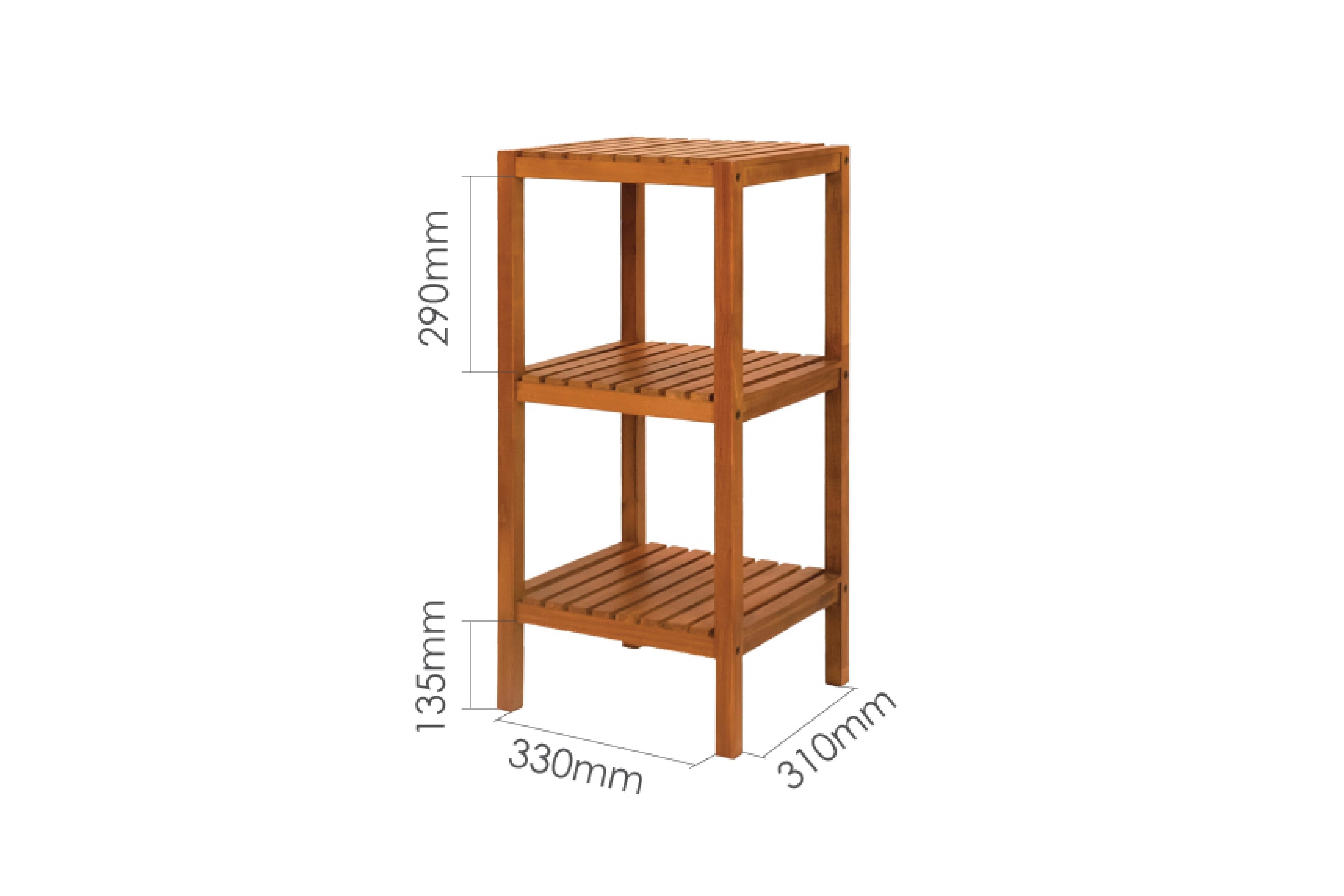 REKKI 3-TIER SHELF