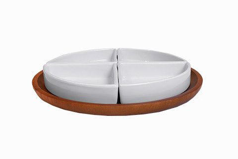 ROUND CHIP & DIP SERVER