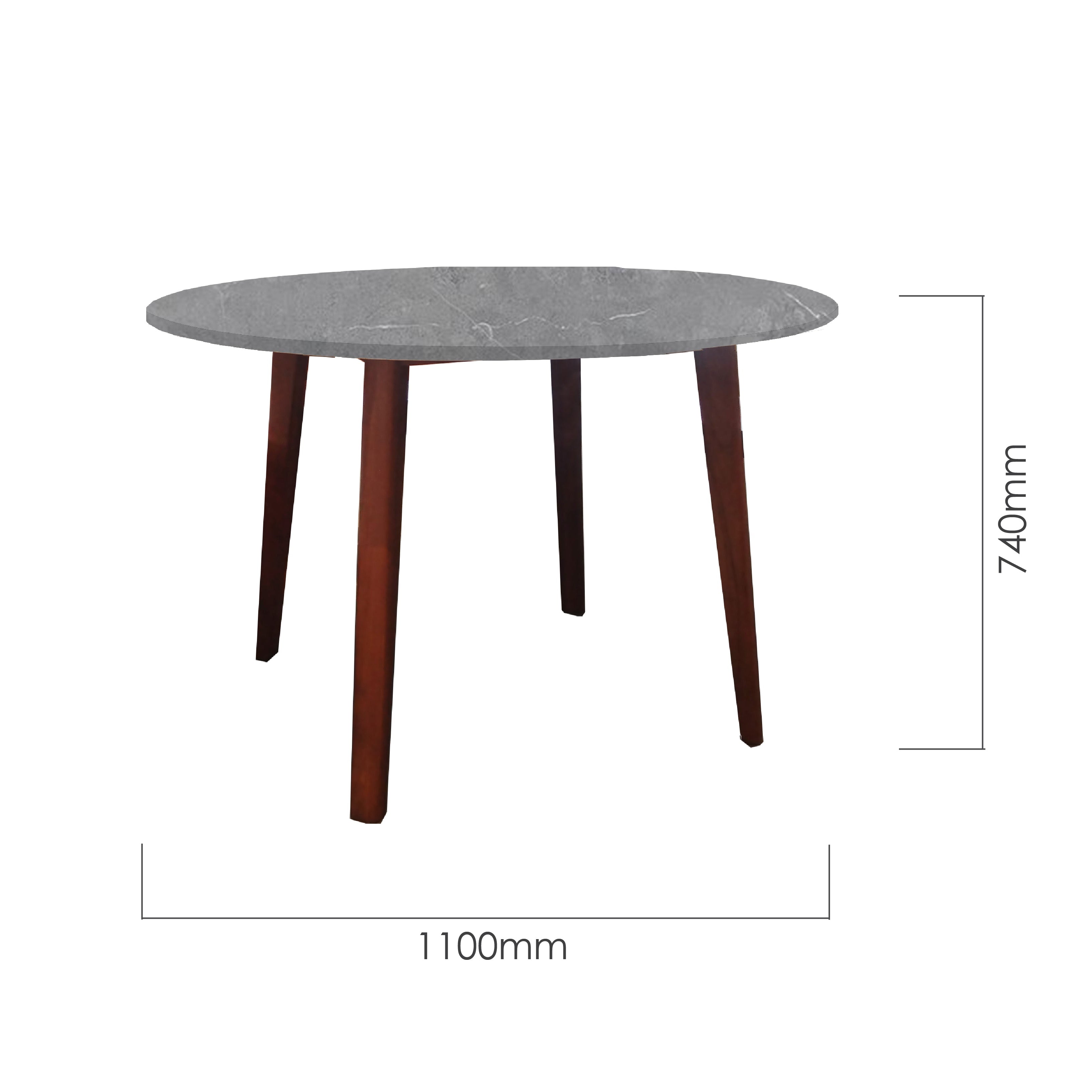 NORDSTEN 110CM SINTERED STONE ROUND DINING TABLE