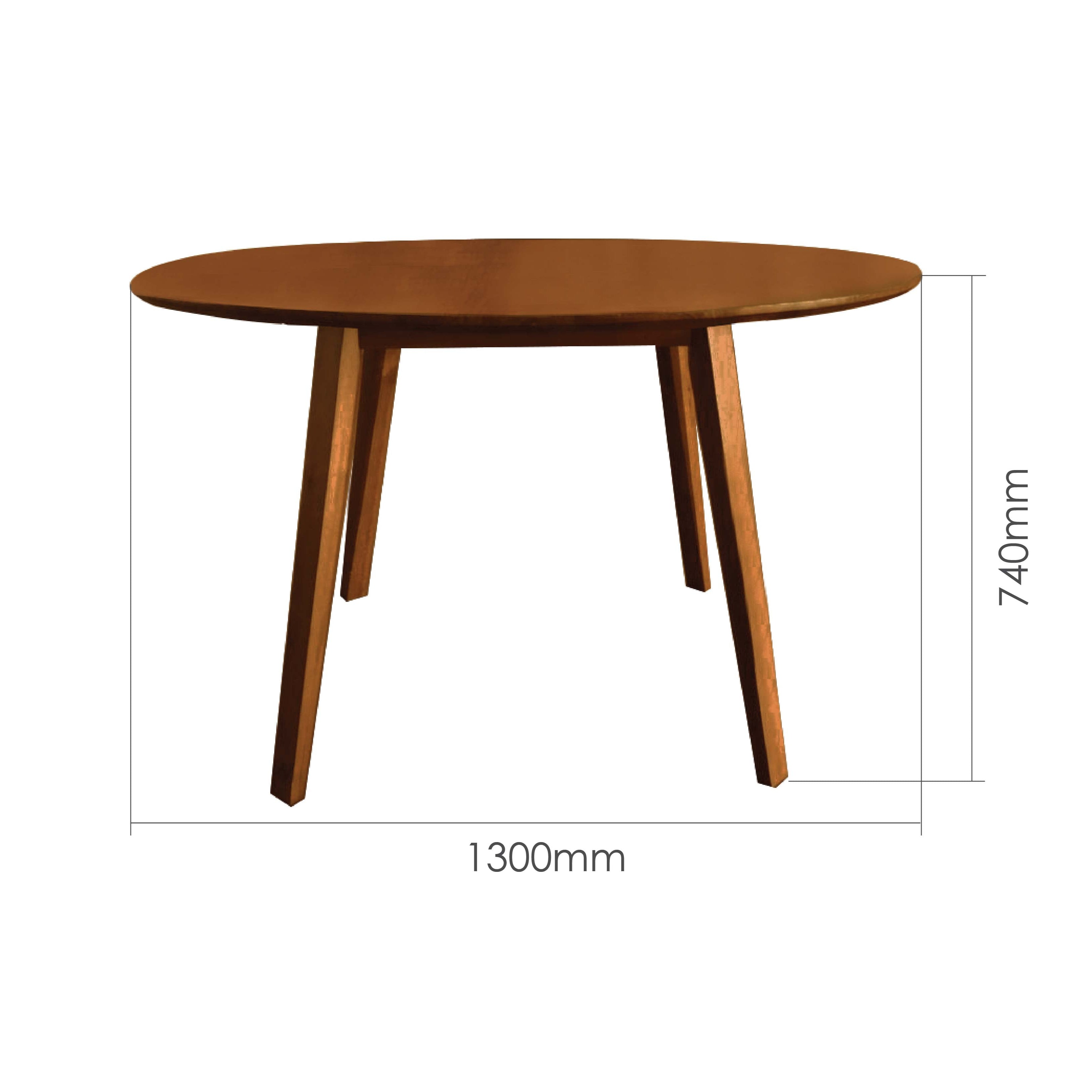 RINKI 130CM ROUND DINING TABLE