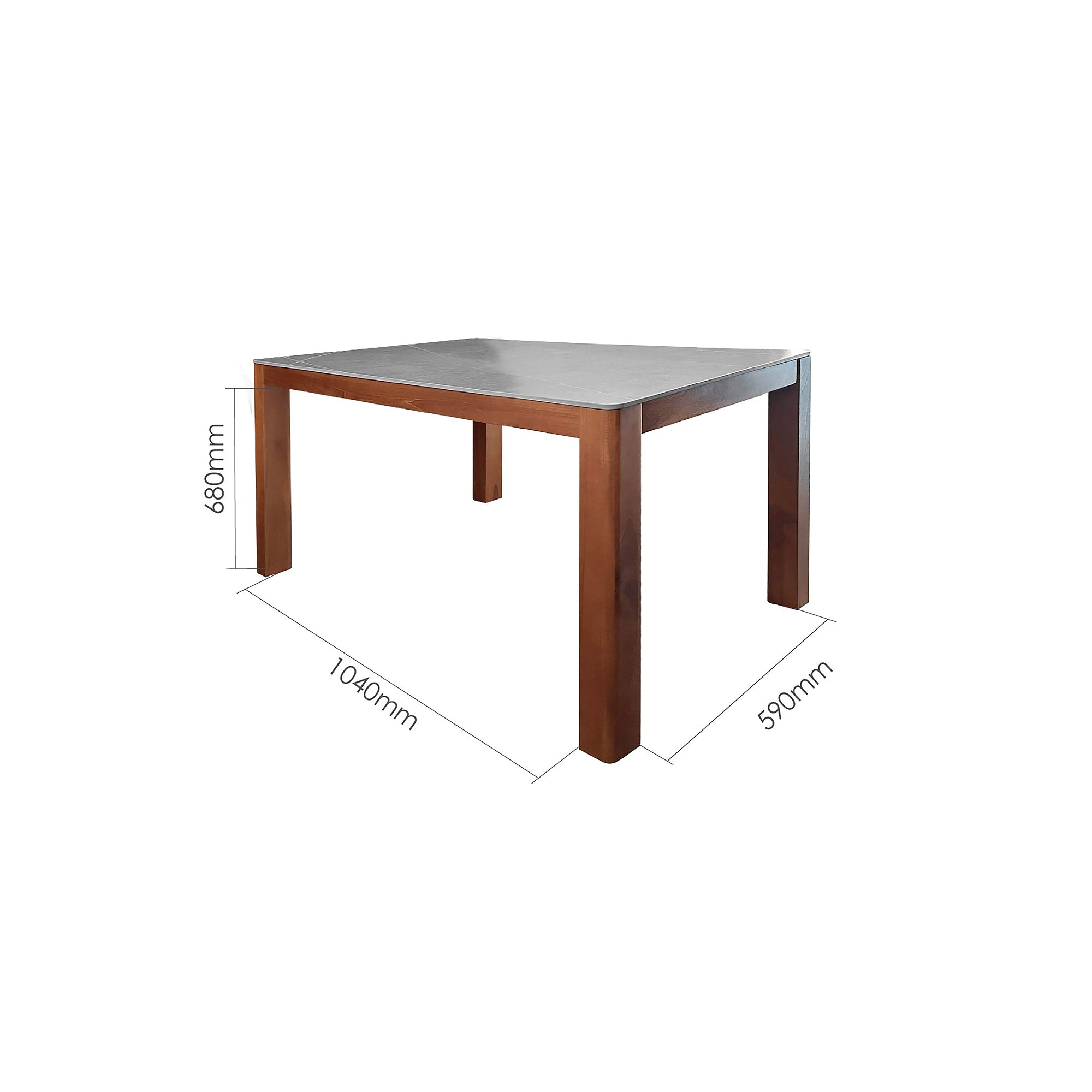 STEIN 120CM SINTERED STONE DINING TABLE