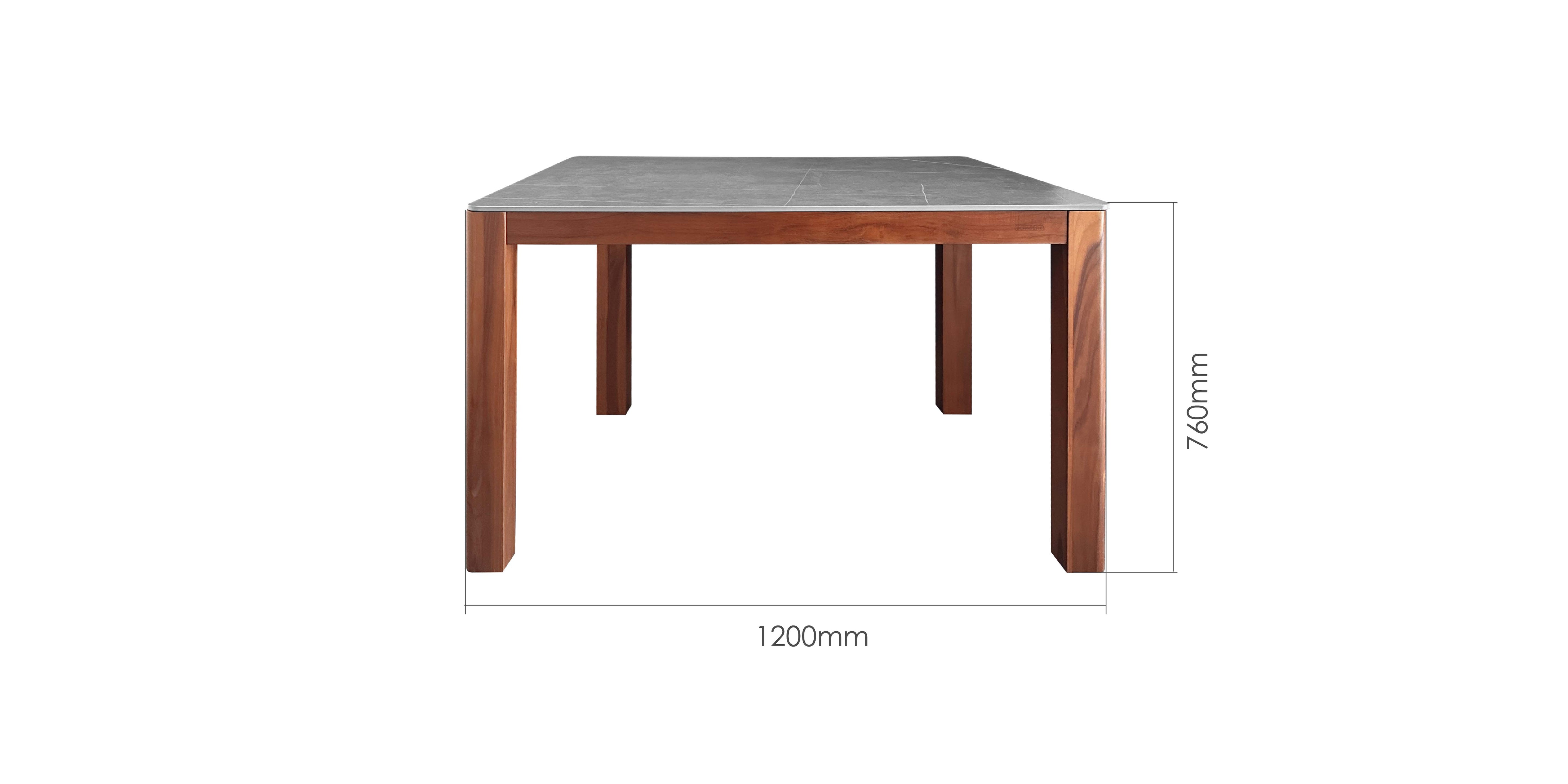 STEIN 120CM SINTERED STONE DINING TABLE