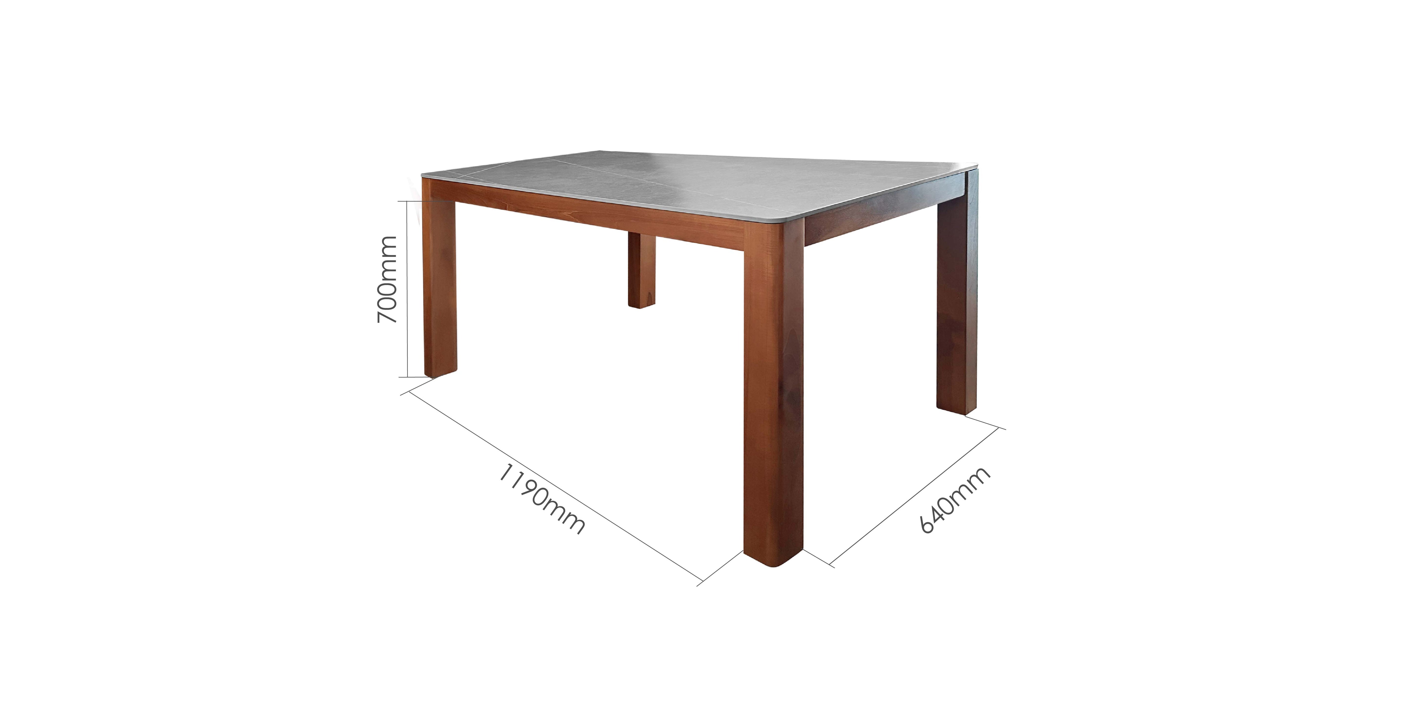 STEIN 135CM SINTERED STONE DINING TABLE