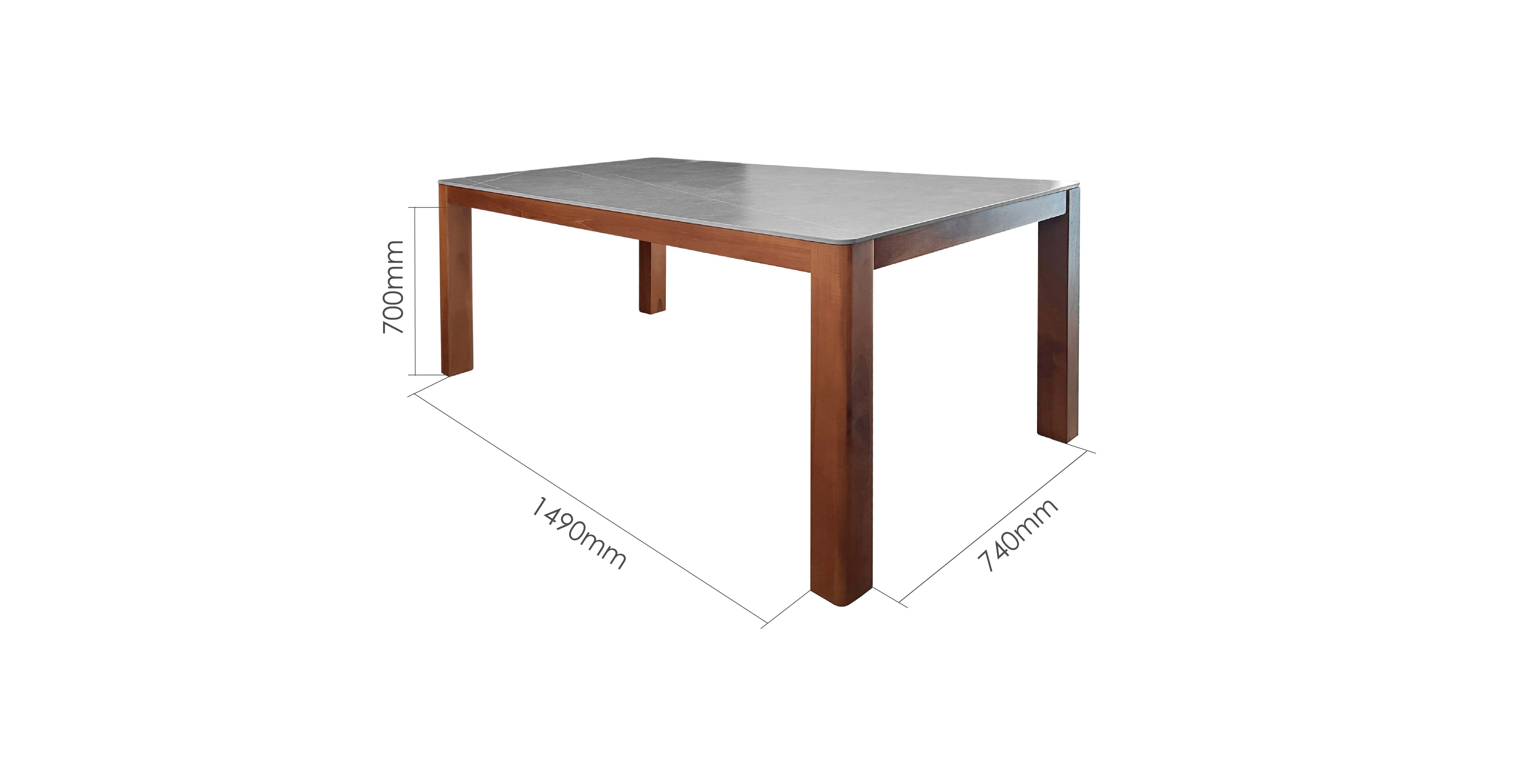 STEIN 165CM SINTERED STONE DINING TABLE