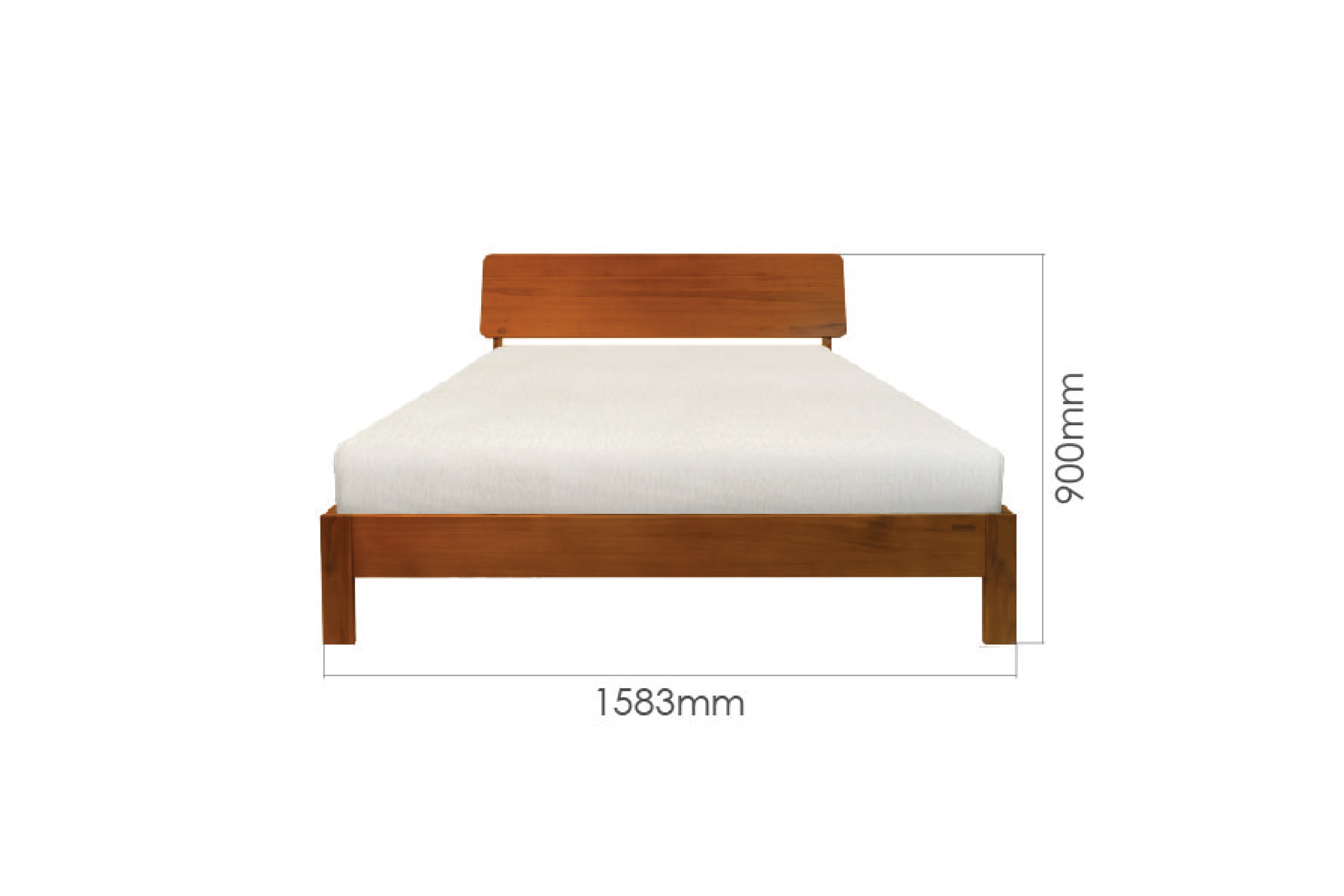 LEN 5FT QUEEN BED FRAME