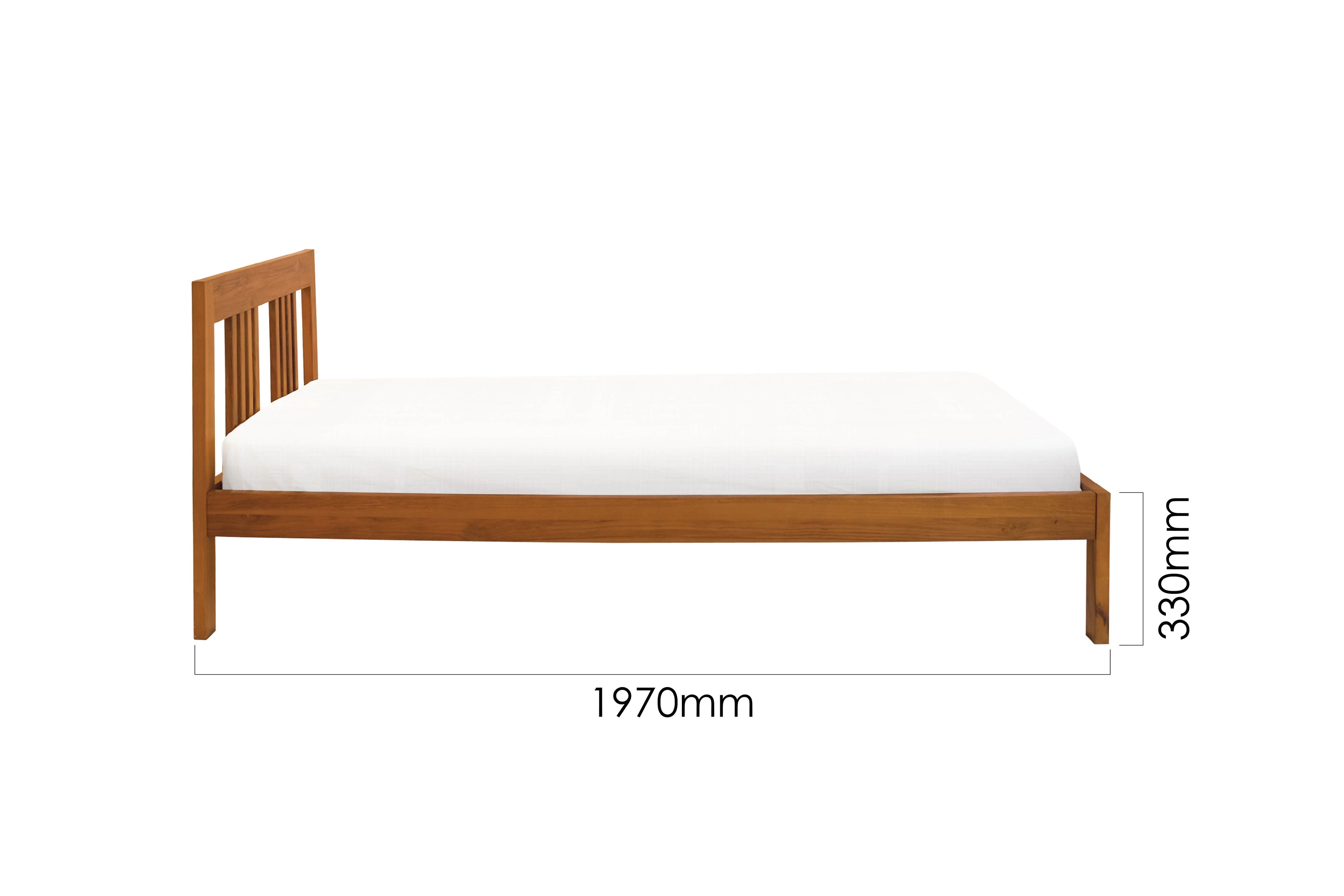 3.5FT SUPER SINGLE BED FRAME Bedframe Bedroom Scanteak Singapore