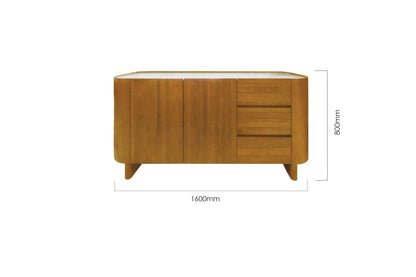 GLANS 160CM SIDEBOARD (NATURAL COLOUR)