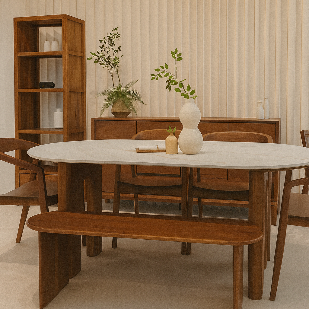 NORD 165CM SINTERED STONE DINING TABLE