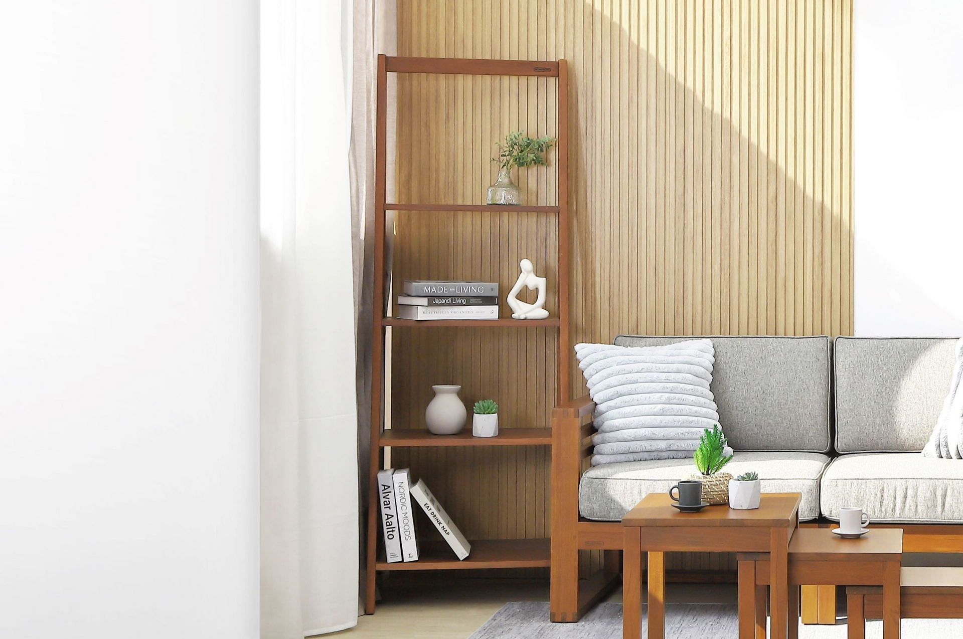 スキャンティーク/SCANTEAK スコット/SKOTT チーク ブックシェルフ SKOTT DISPLAY BOOKSHELF | Shelf - Living - Scanteak Singapore