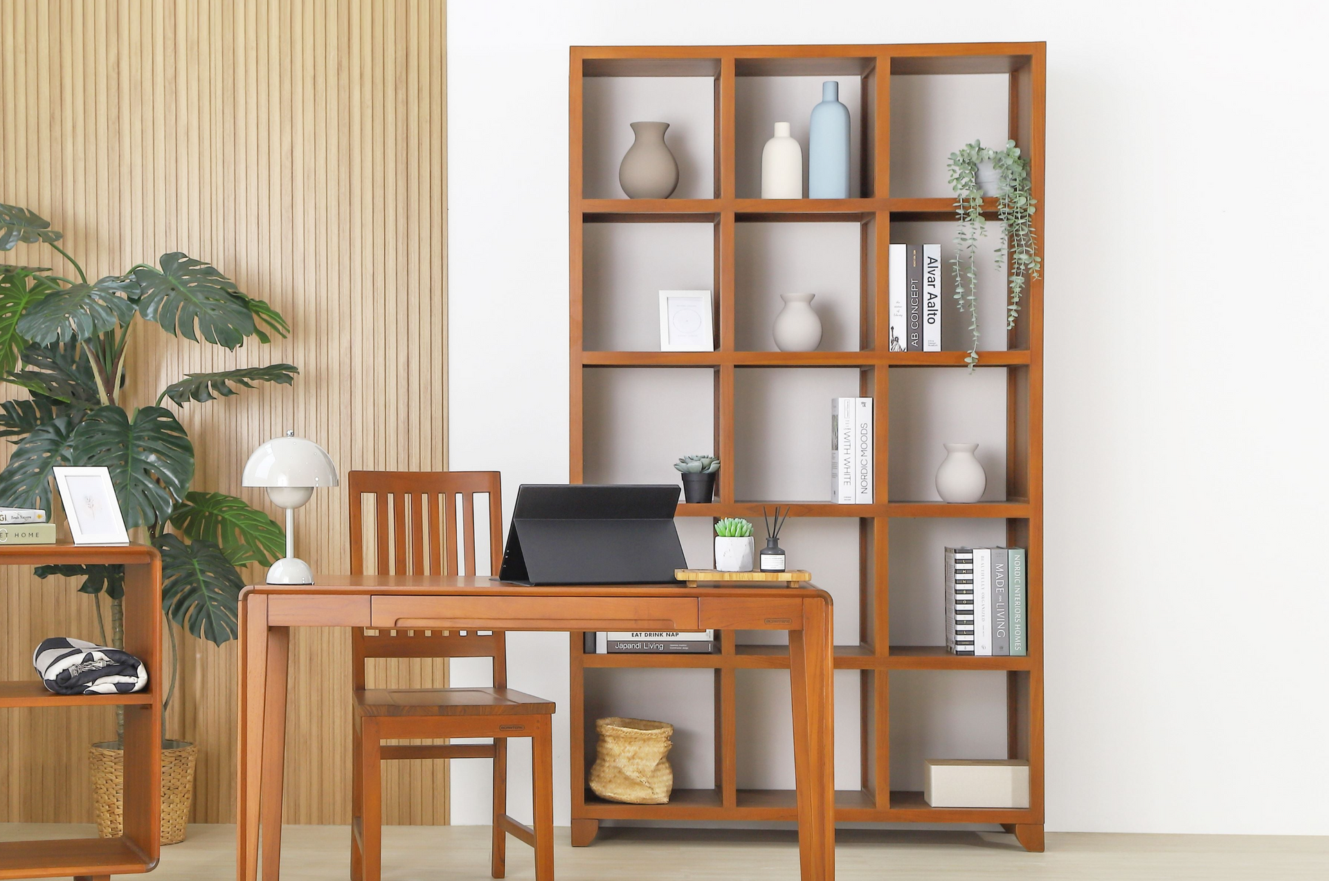 STELLAN BOOKCASE 3X5 | Shelf - Living - Scanteak Singapore