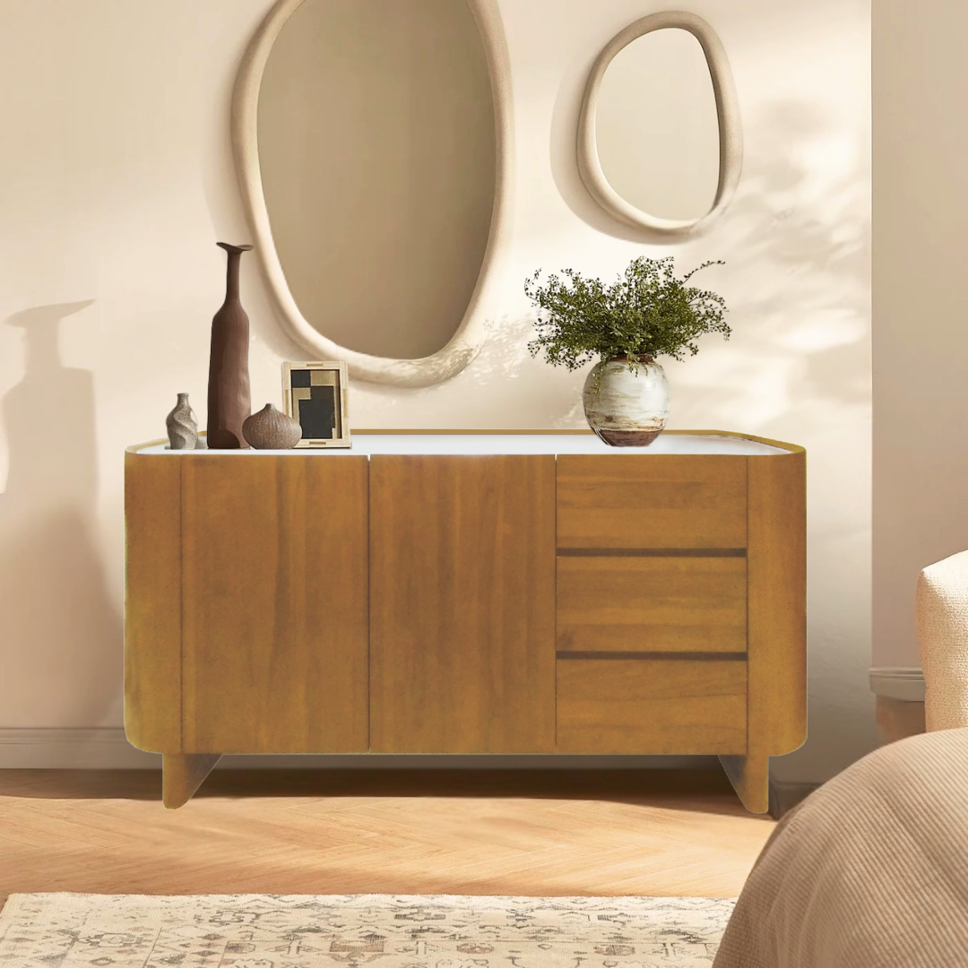GLANS 160CM SIDEBOARD (NATURAL COLOUR)