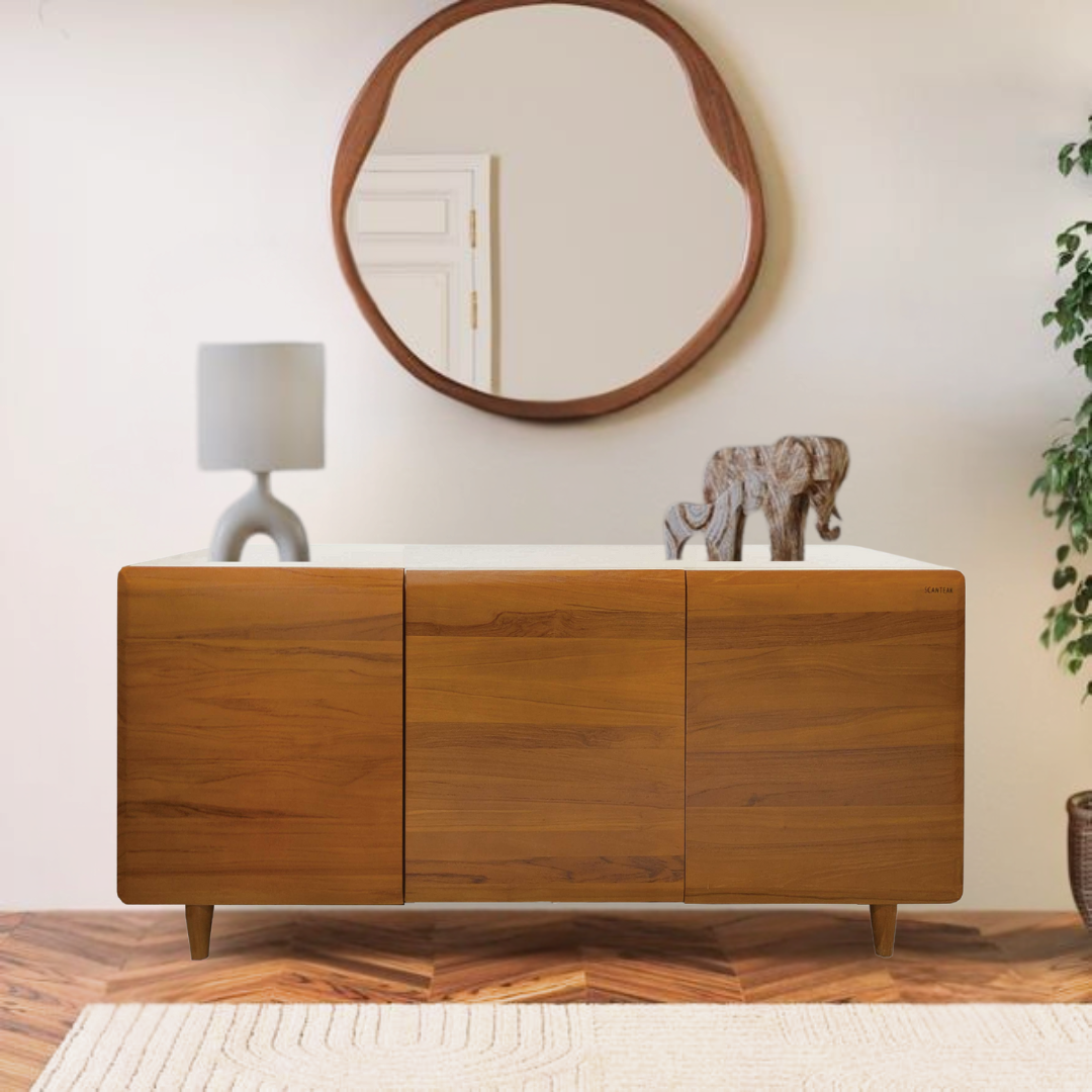 DURA 130CM MARBLE SIDEBOARD