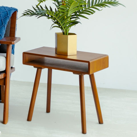 TEAK BEDSIDE TABLES