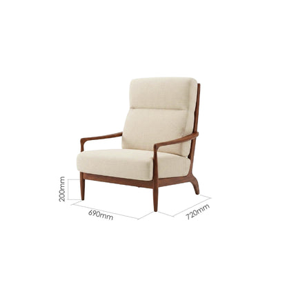 MELLA HIGH BACK SOFA 1 SEATER