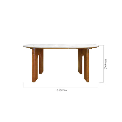 NORD 165CM SINTERED STONE DINING TABLE
