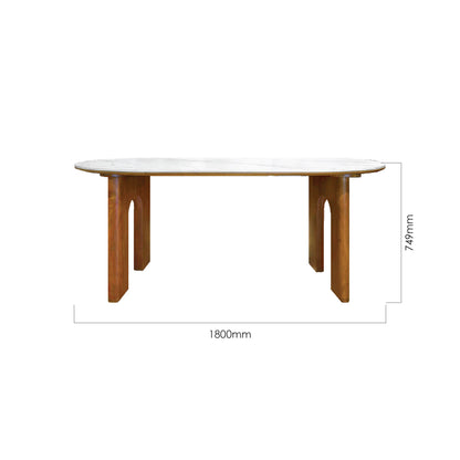 NORD 180CM SINTERED STONE DINING TABLE