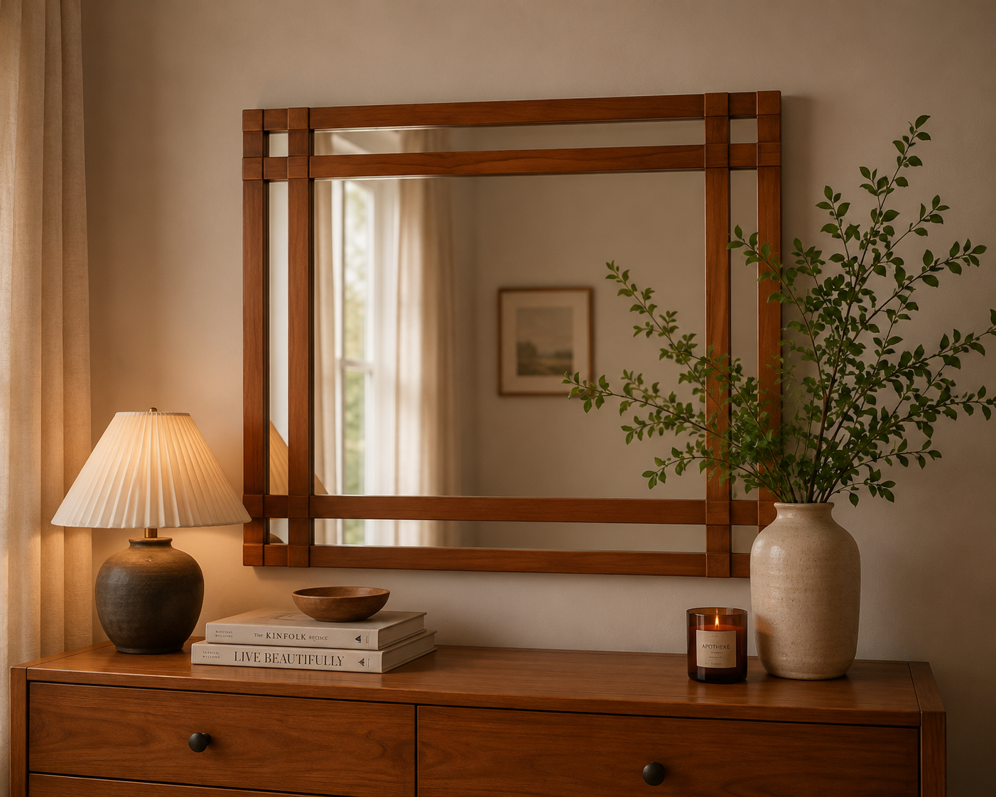 WOODEN MIRROR