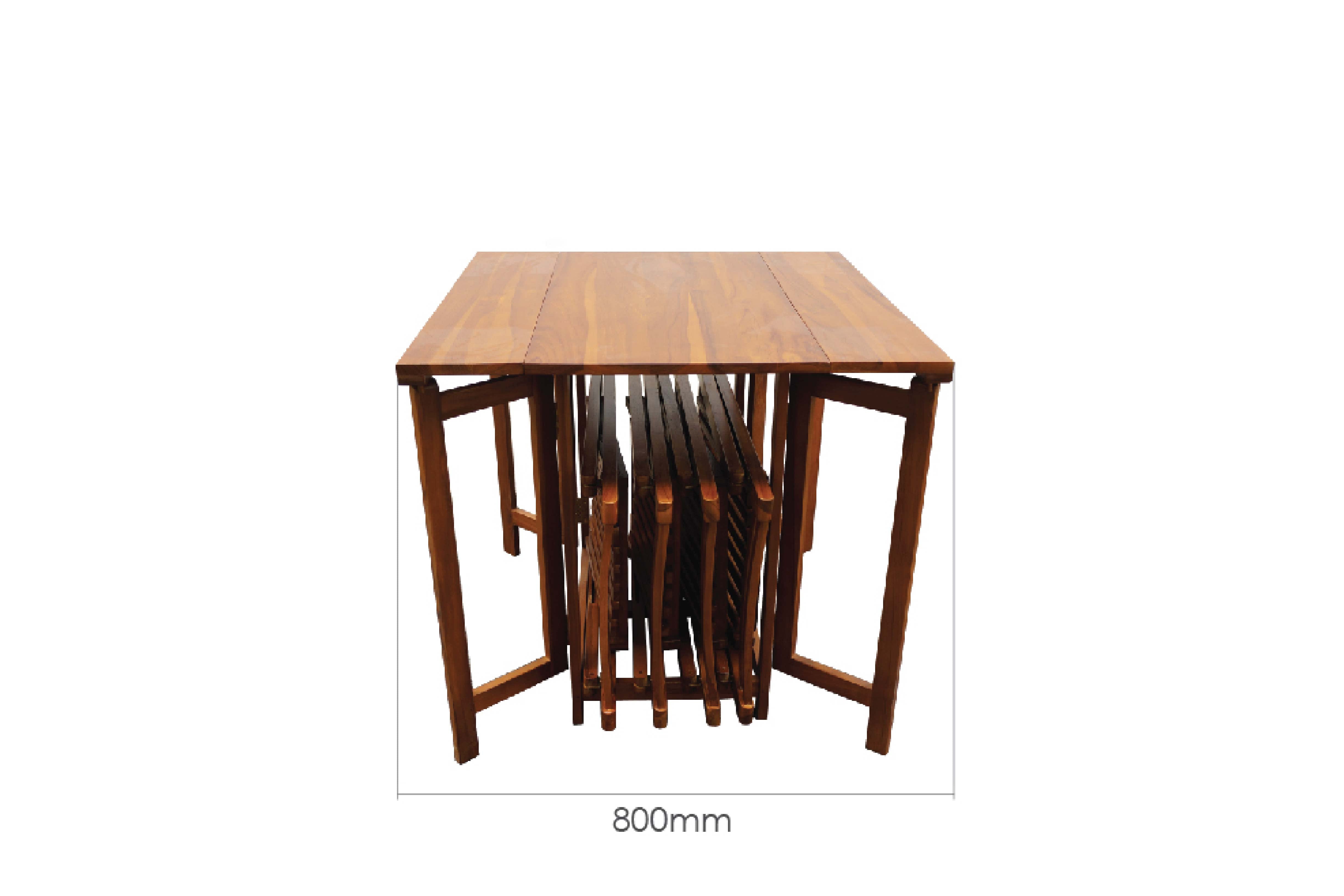 LYFT FOLDABLE DINING SET (1 TABLE + 4 CHAIRS)