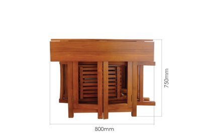 LYFT FOLDABLE DINING SET (1 TABLE + 4 CHAIRS)