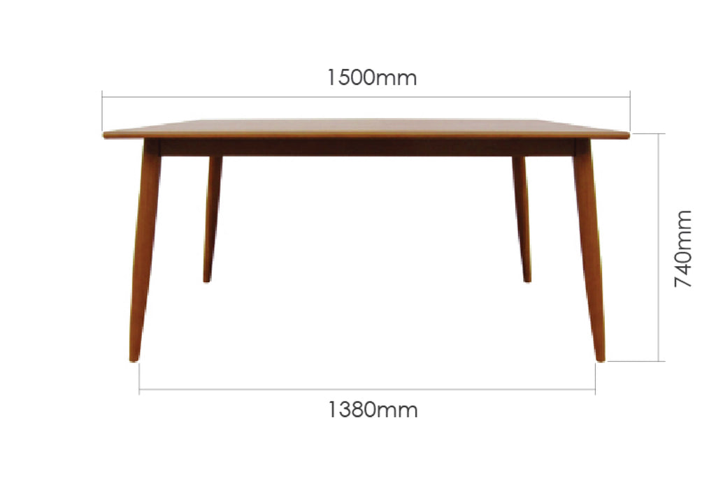 solid wood dining table in Singapore