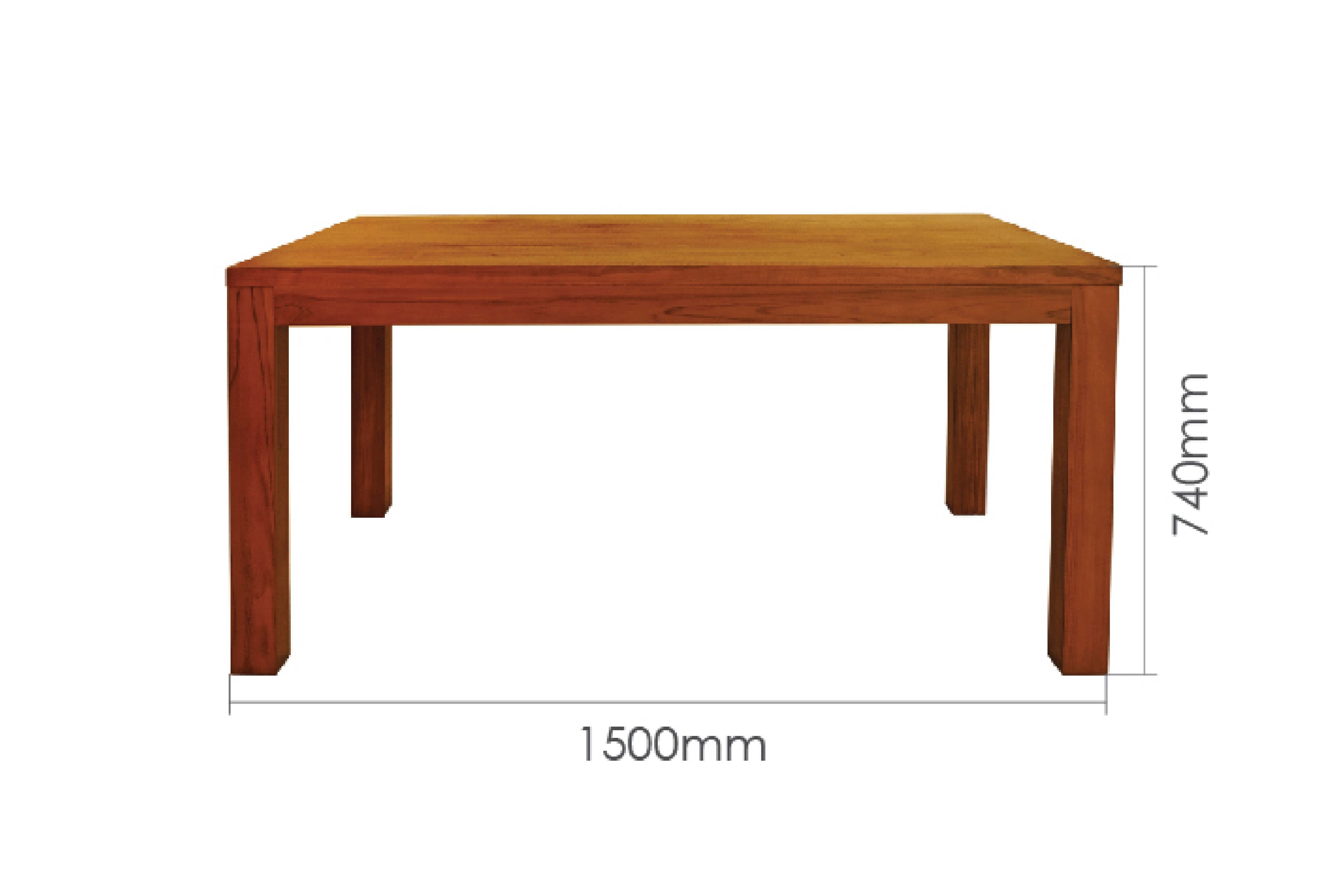 LOIS 150CM DINING TABLE | Dining Table - Dining - Scanteak Singapore