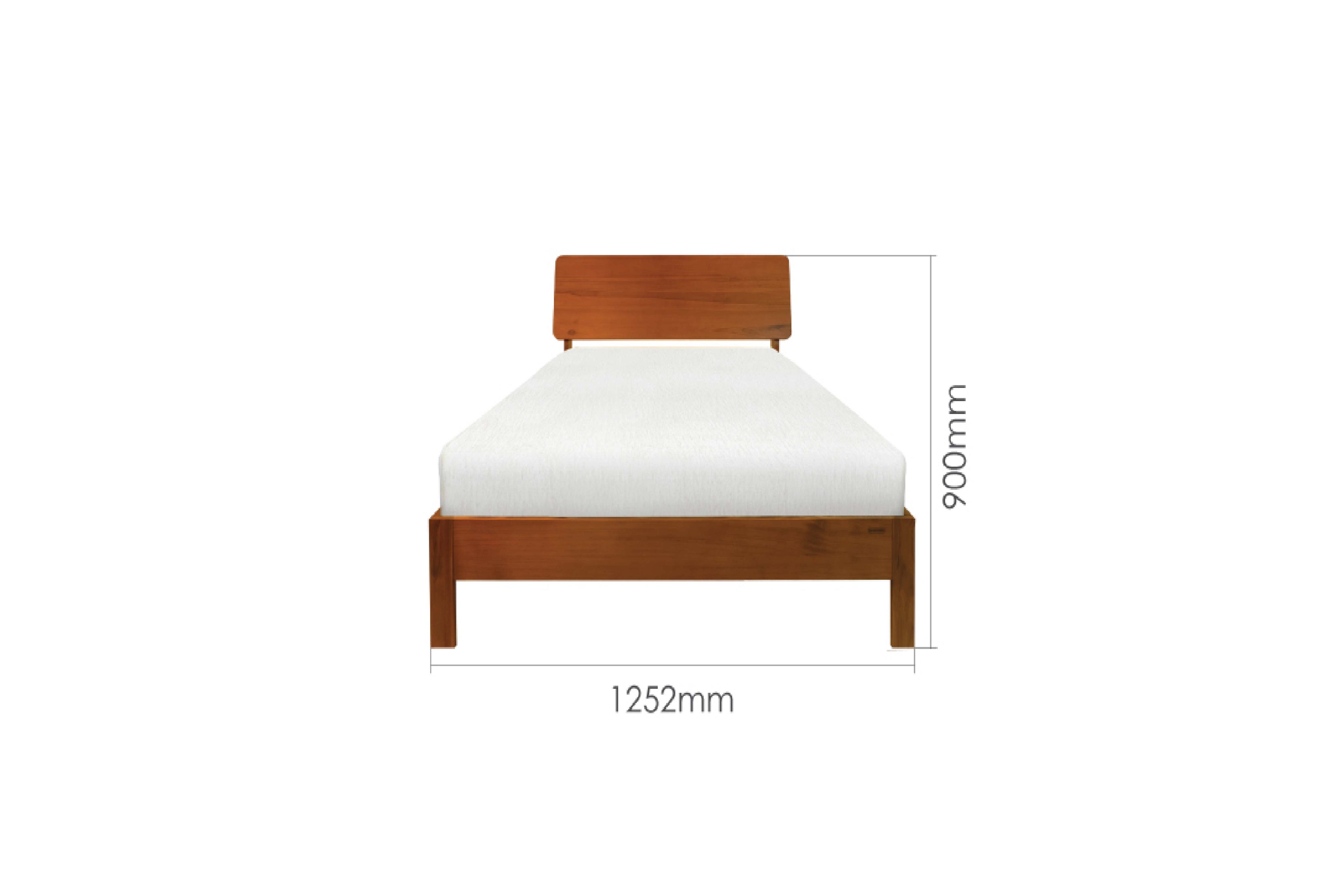 LEN 3.55FT SUPER SINGLE BED FRAME Bedframe Bedroom Scanteak Singapore