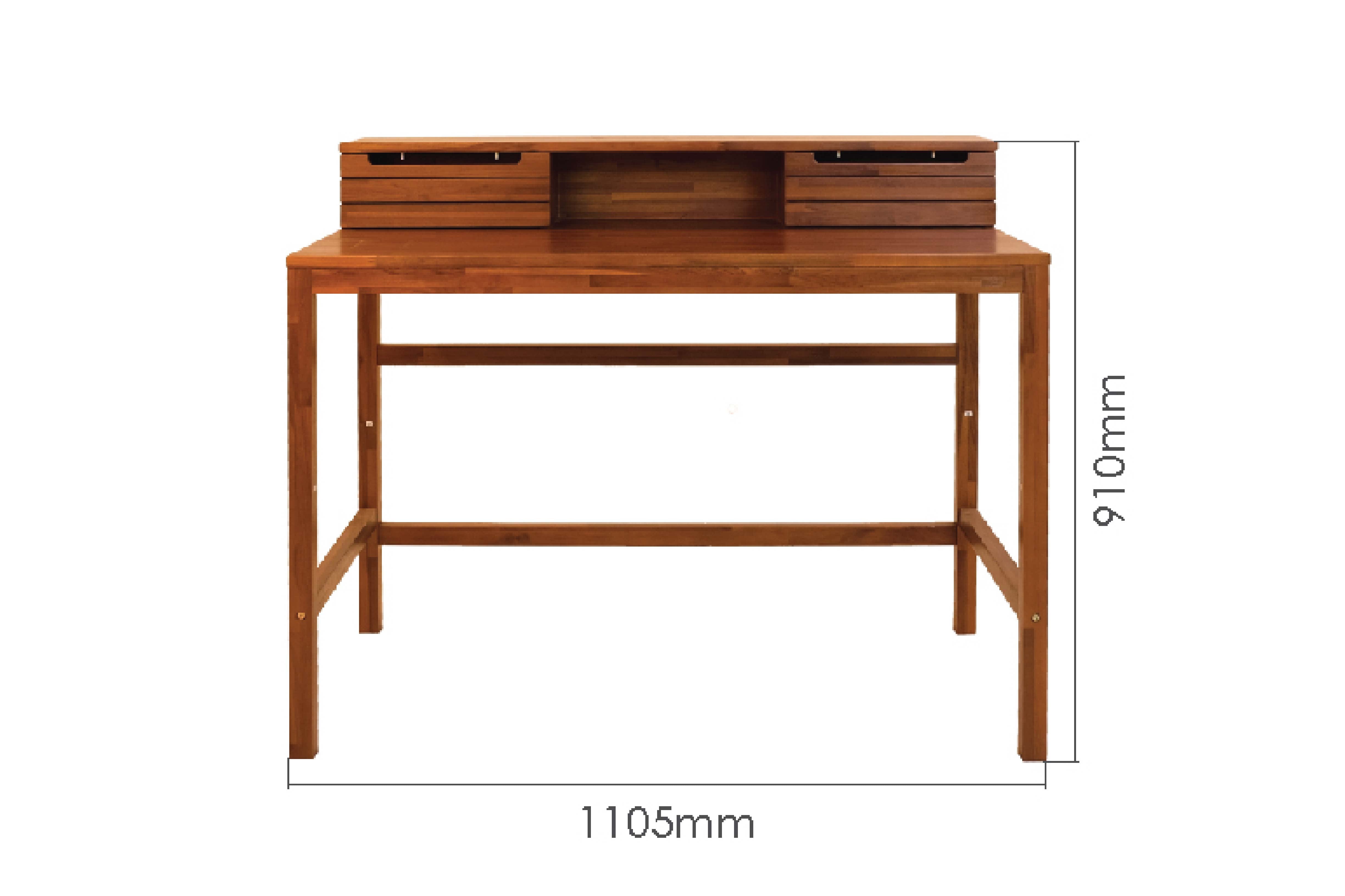SLAT 110CM SECRETARY DESK