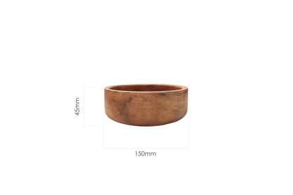 TEAK SERVING BOWL (15CM)