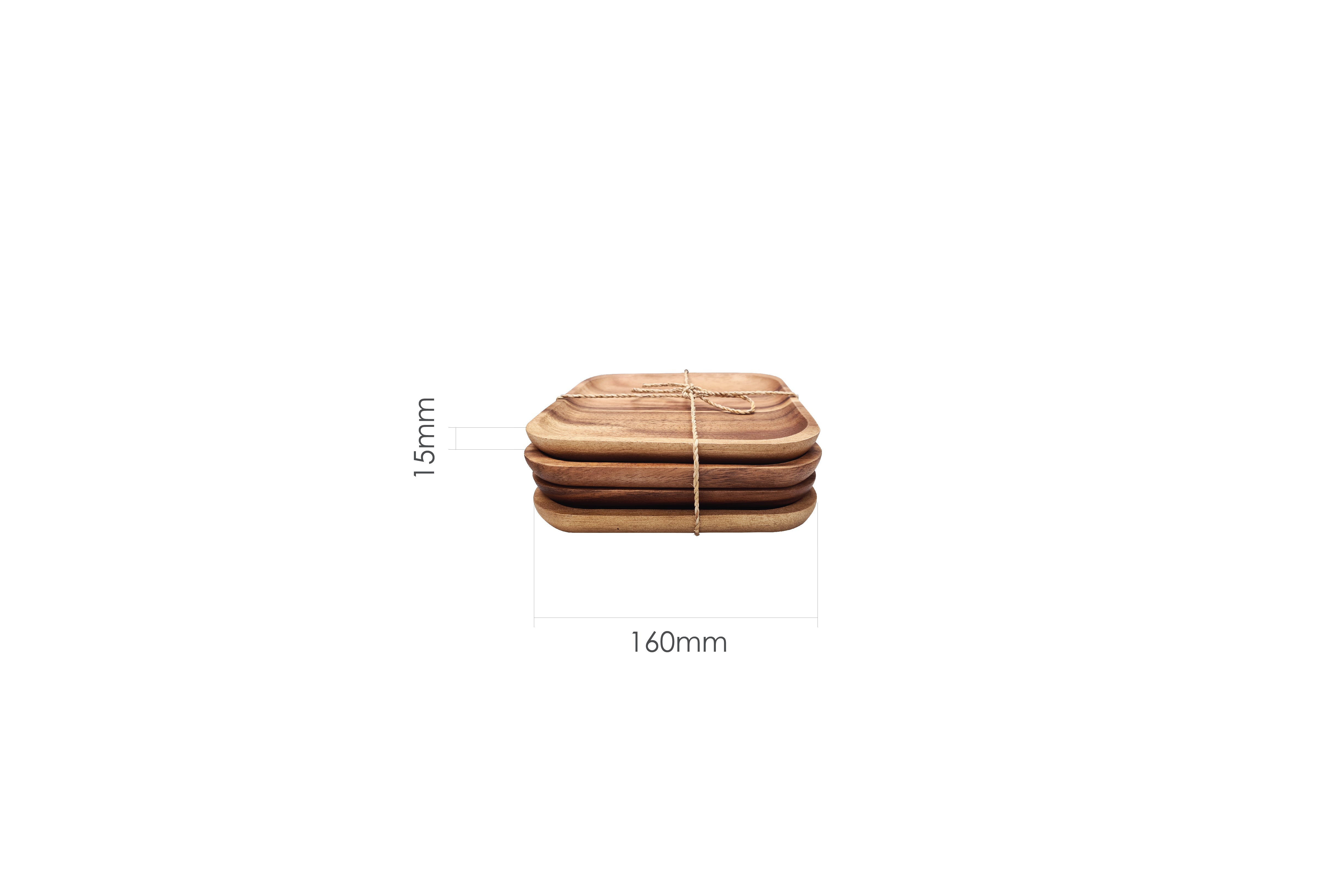 SQUARE PLATE 4PCS SET